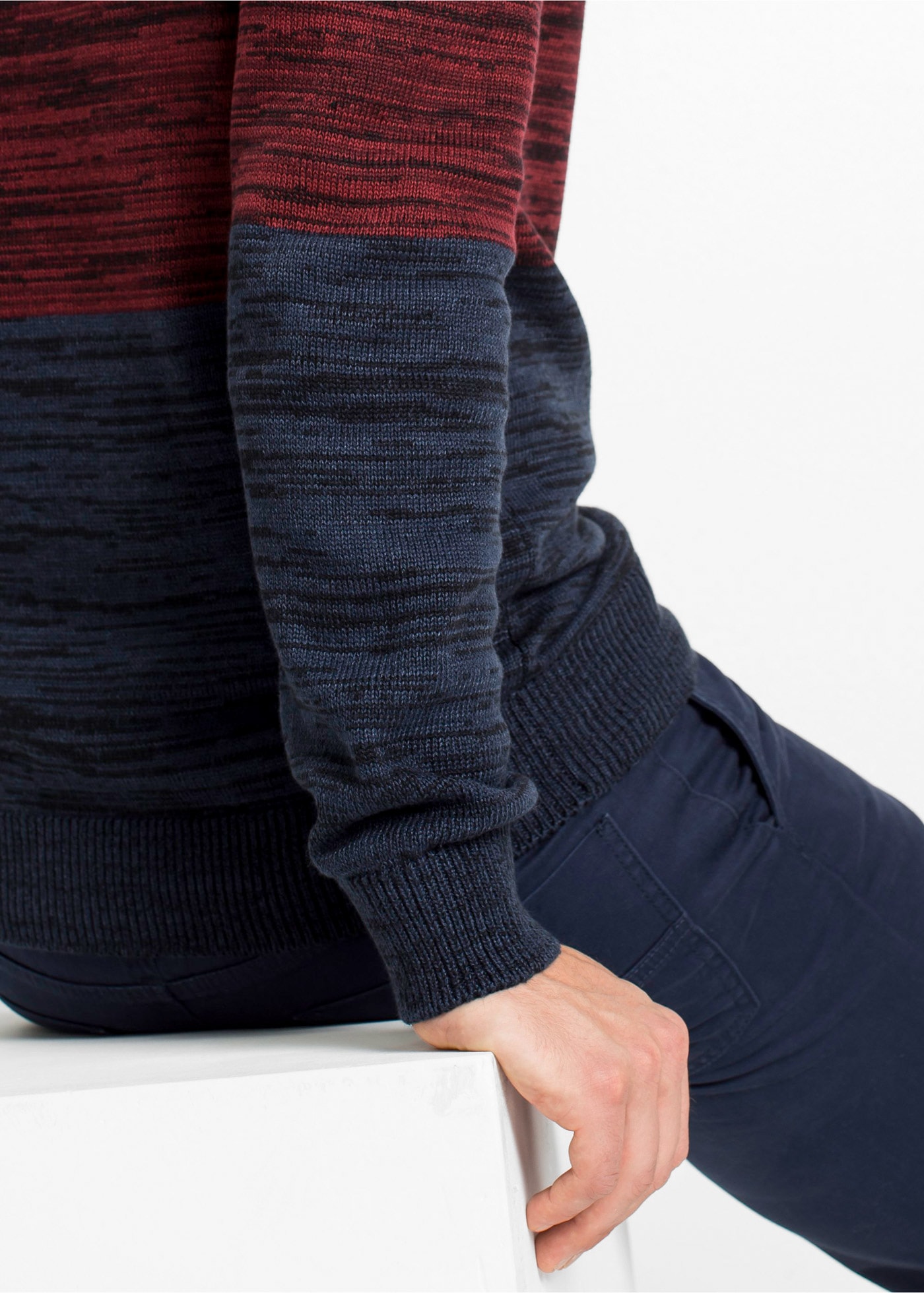 bonprix Kapuzenpullover aus Baumwolle und Polyacryl, mit Kapuze, Regular Fit, mehrfarbig