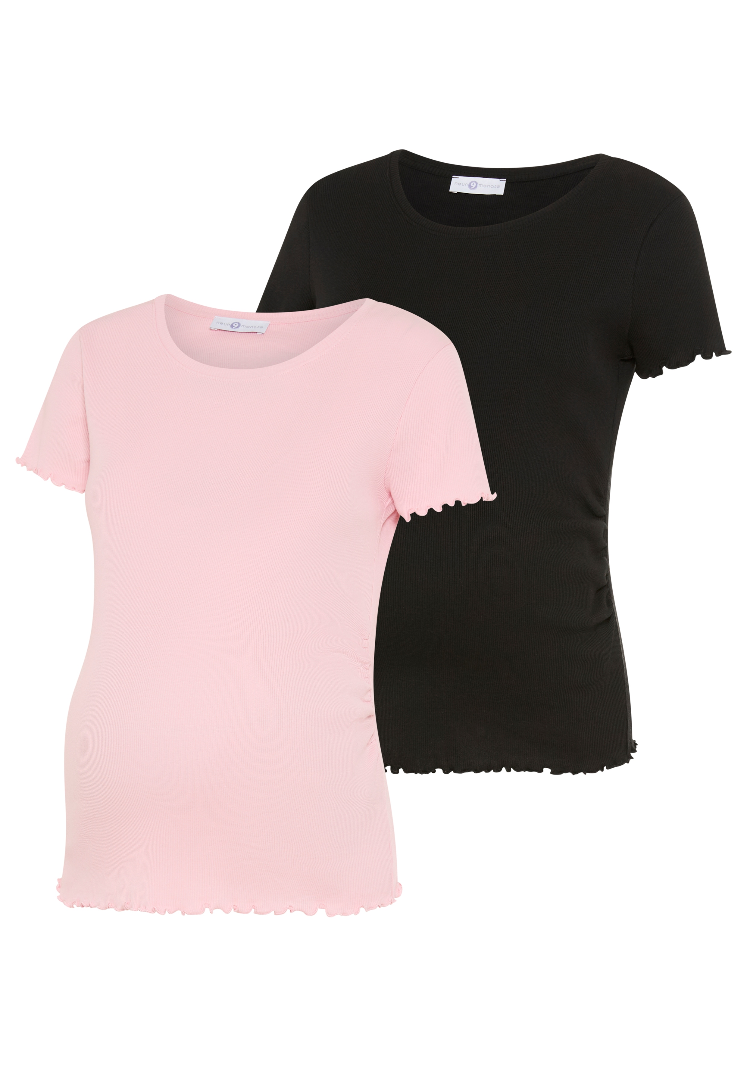 Neun Monate Umstandsshirt "2er Pack Schwangerschafts-Shirts" Packung, 2, T-Shirts für Schwangerschaft und danach
