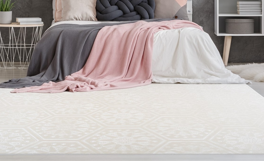 my home Teppich "Stina" rechteckig 7 mm Höhe Hoch-Tief-Effekt, mit Muster, günstig online kaufen
