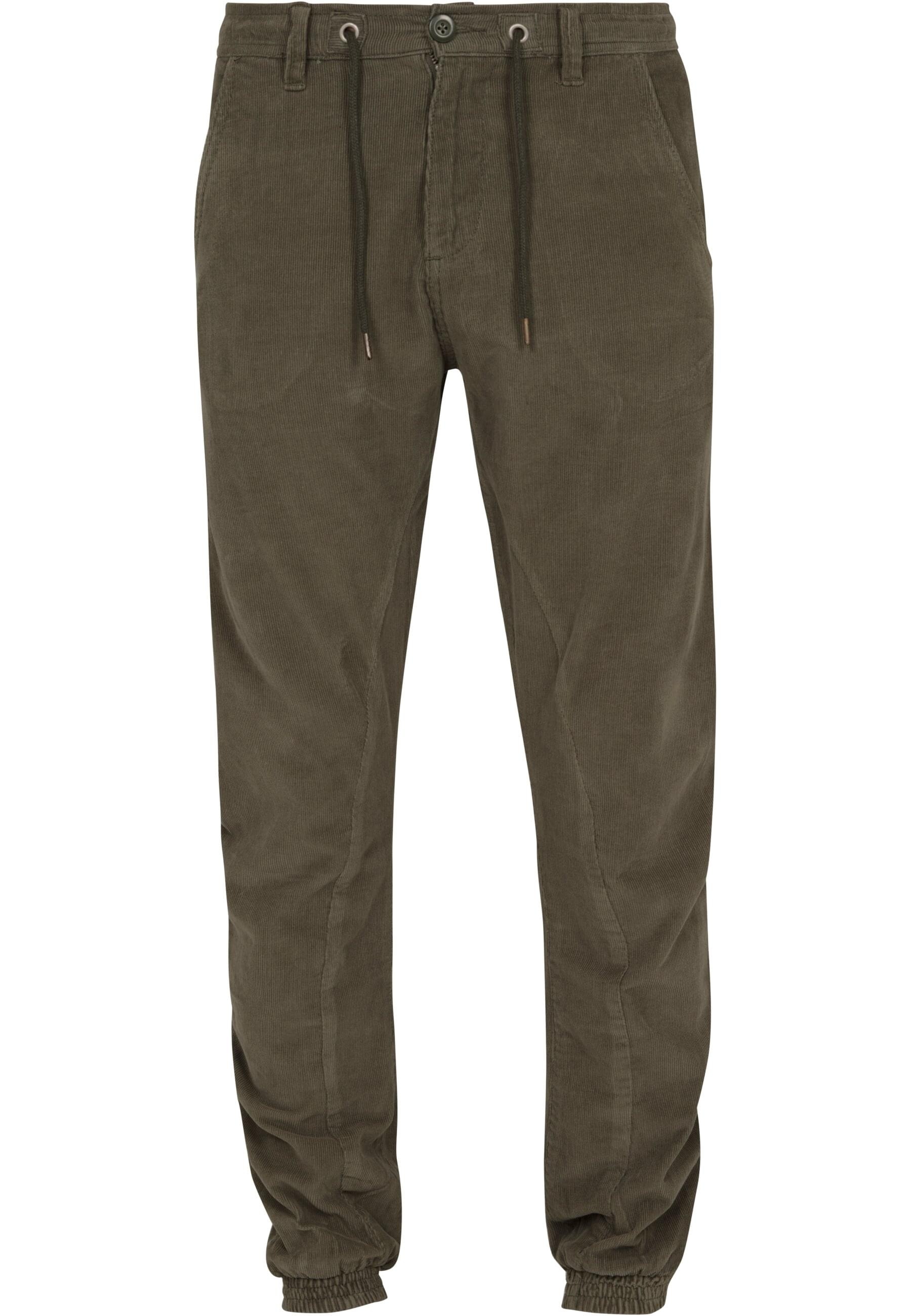 URBAN CLASSICS Stoffhose "Urban Classics Herren Corduroy Jog Pants", (1 tlg.)