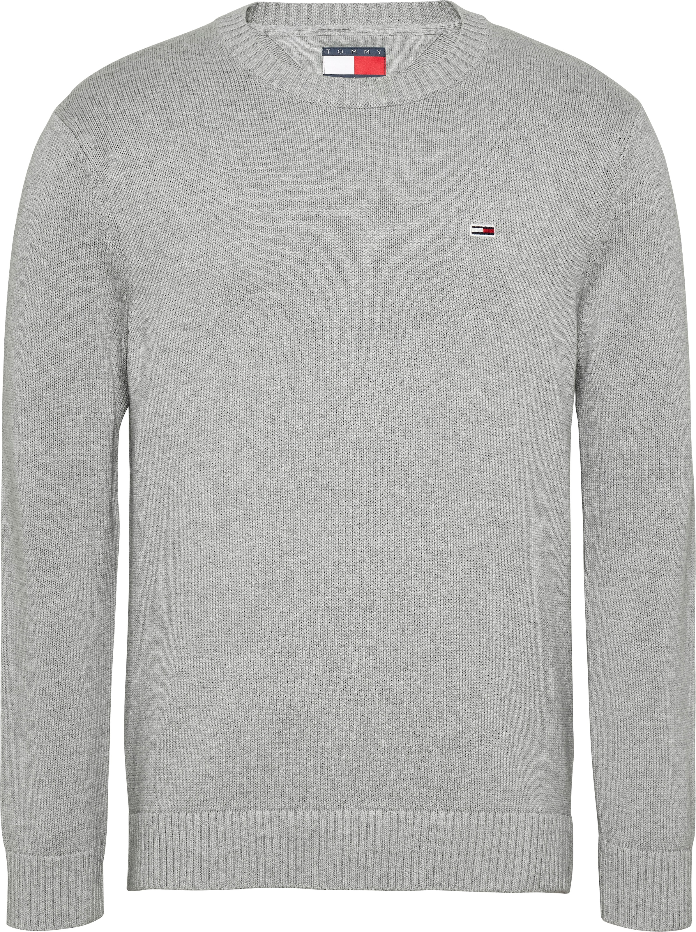 Tommy Jeans Strickpullover »TJM SLIM ESSNTLS C-NECK SWEATER«, mit Markenlogo auf der Brust