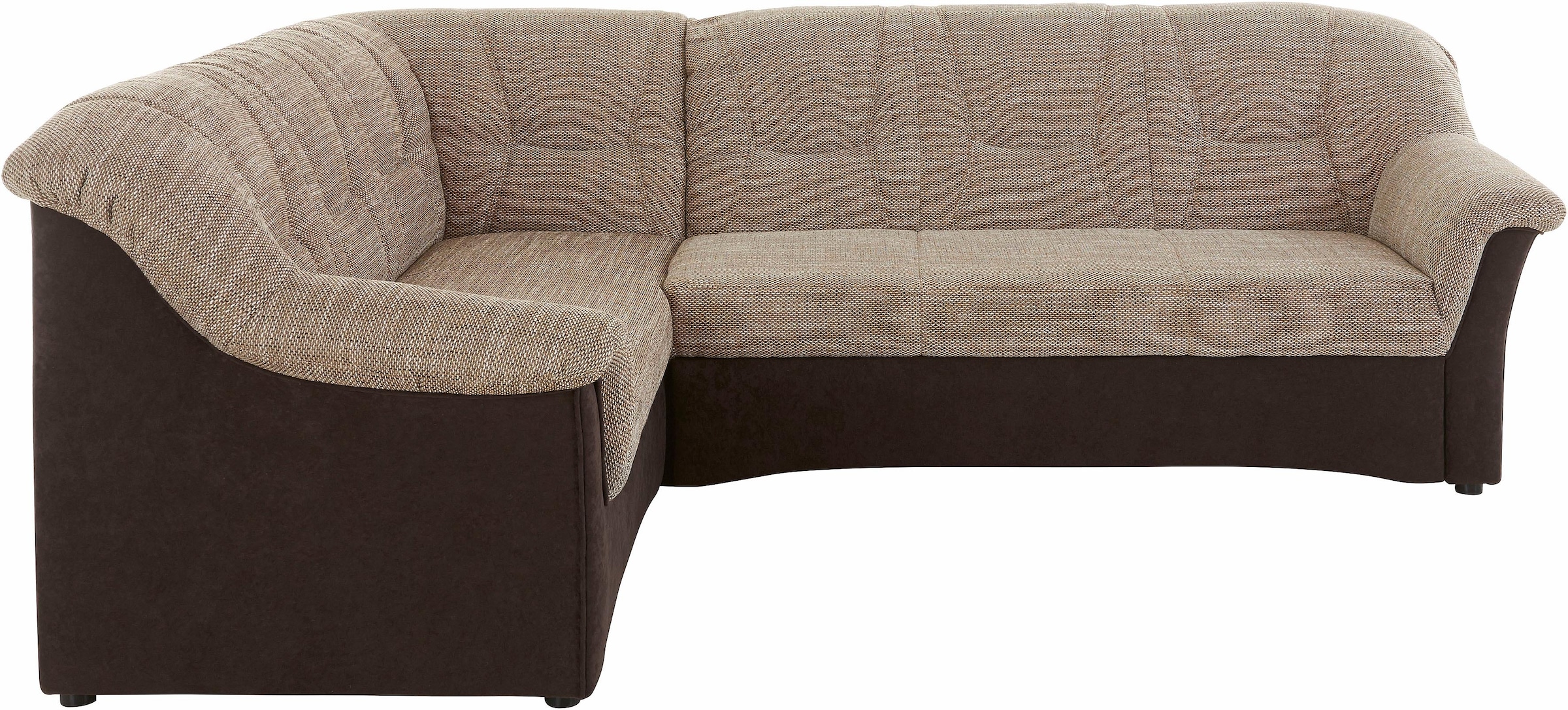 DOMO collection Ecksofa »Sarafina zeitlos und komfortabel, optional mit Federkern, L-Form«, wahlweise mit Bettfunktion