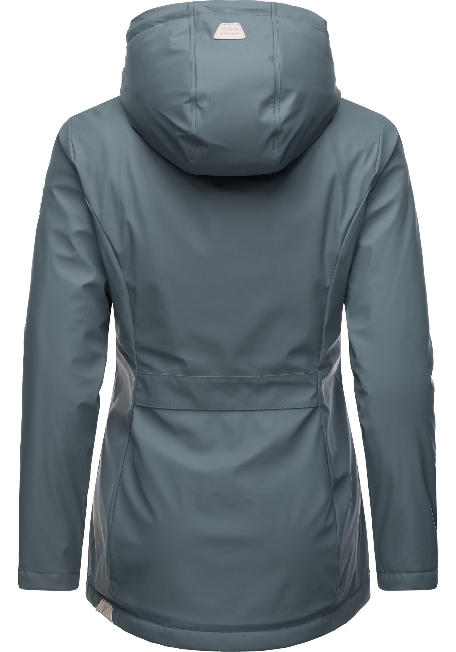 Ragwear Regenjacke »Marge«, mit Kapuze, warm gefütterter Damen Winter Regenmantel