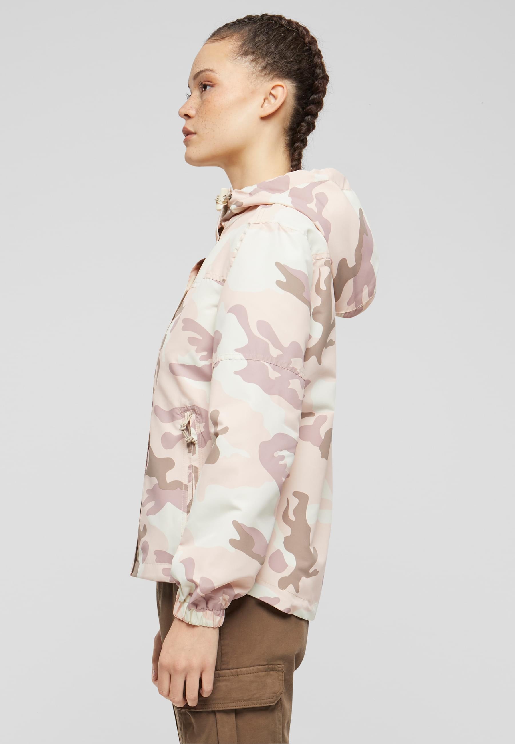 Brandit Allwetterjacke »Brandit Damen Ladies Summer Windbreaker Frontzip«, (1 St.), mit Kapuze