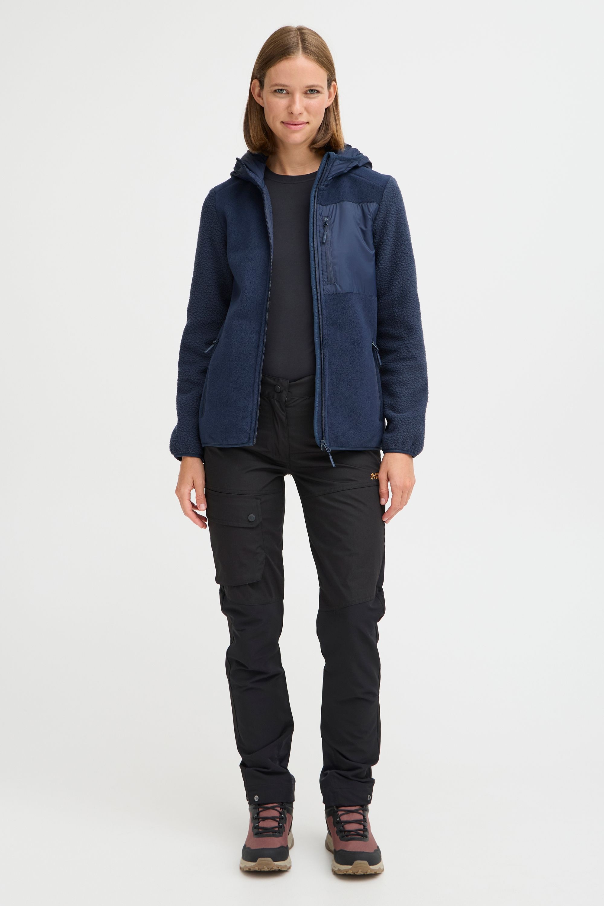 North Bend Fleecejacke »Fleecejacke NBMattea W«, mit Kapuze