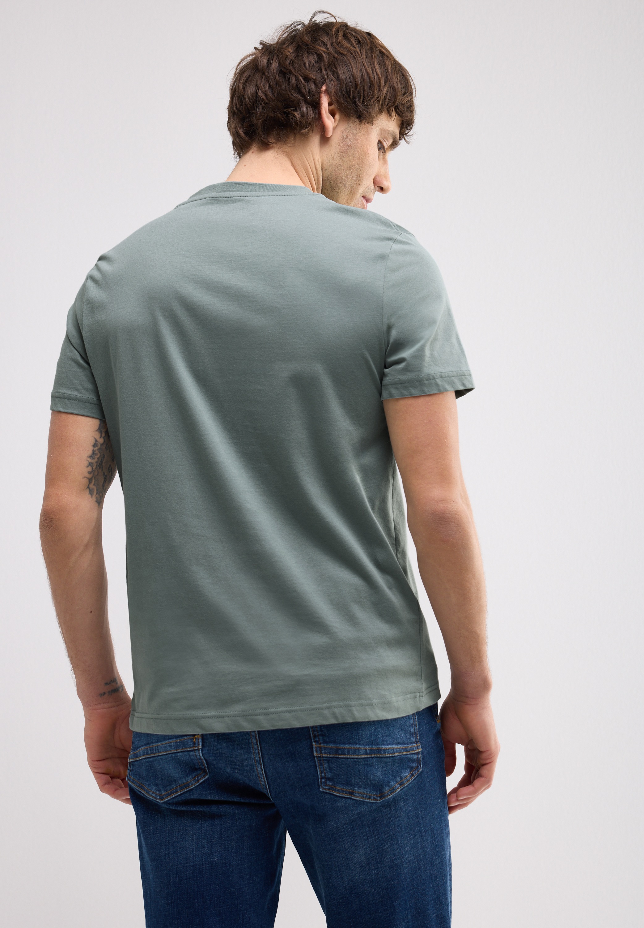 STREET ONE MEN T-Shirt, aus reiner Baumwolle