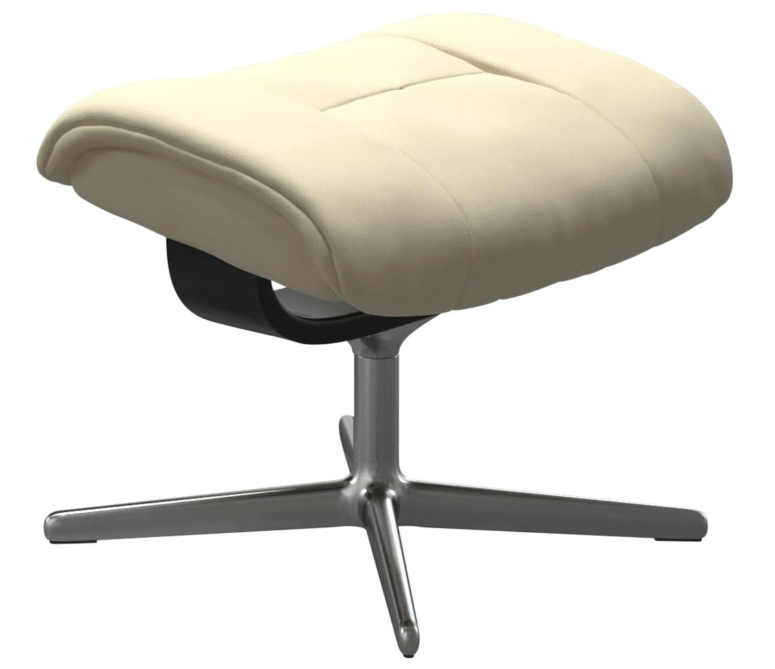 Stressless Fußhocker "Mayfair", mit Cross Base, Größe S, M & L, Holzakzent Schwarz