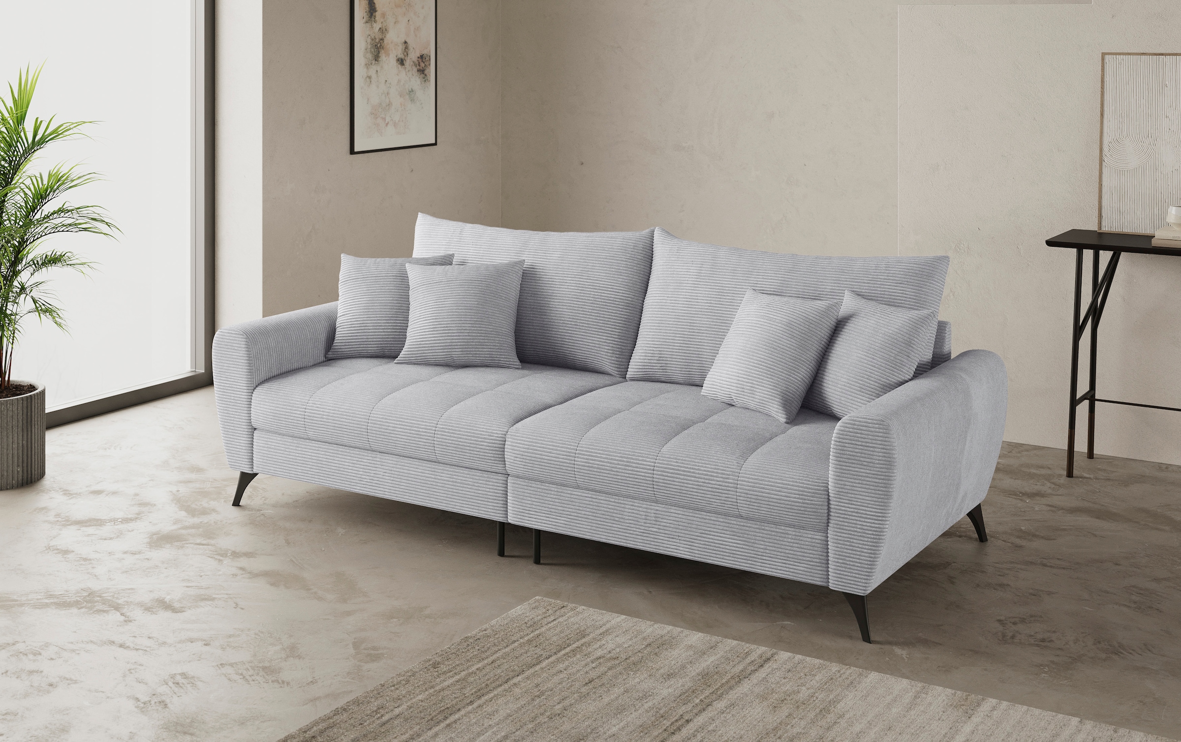Mr. Couch Big-Sofa »Blackburn II«, Wahlweise mit Kaltschaumpolsterung bis 140 kg belastbar