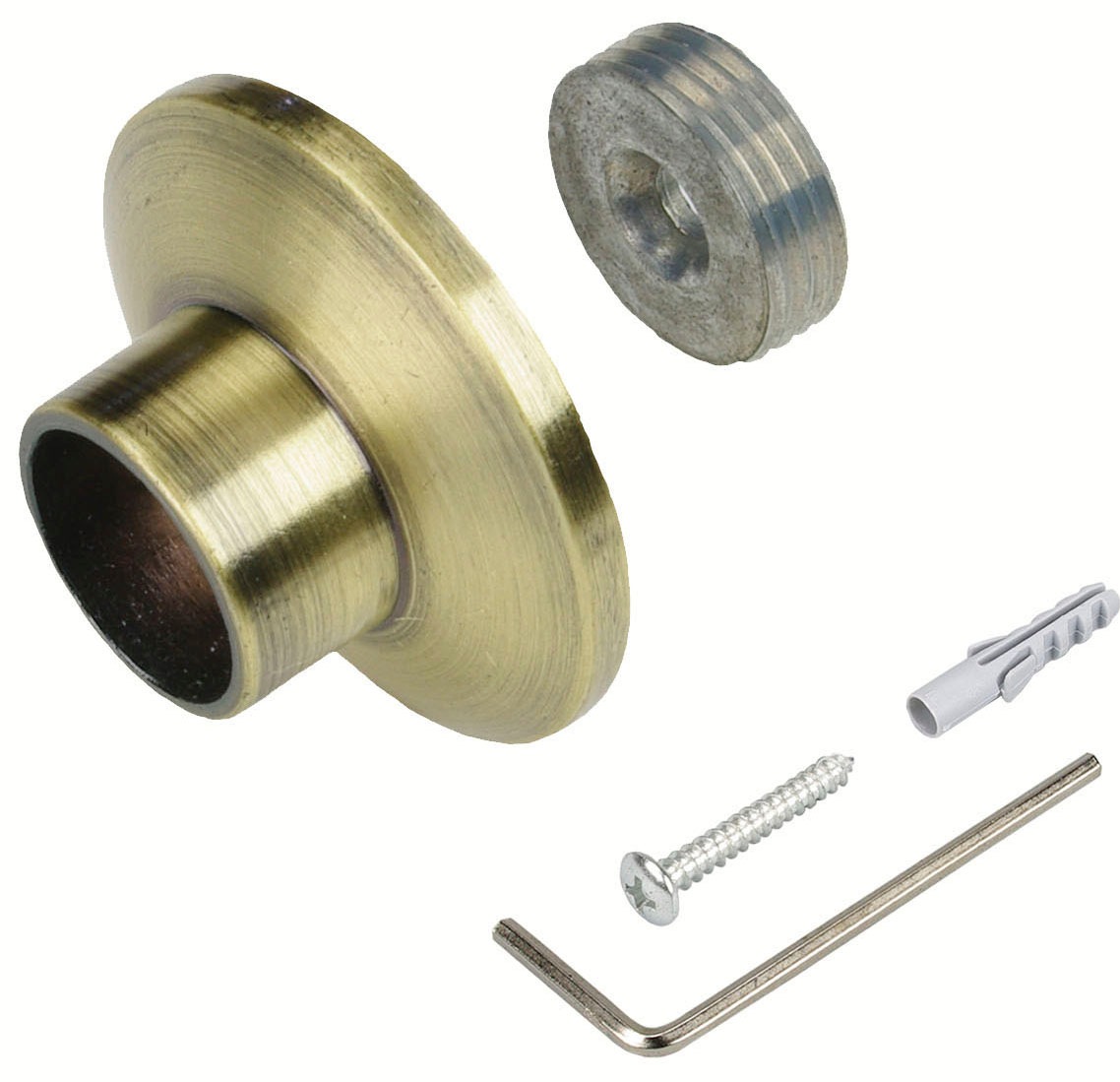 Liedeco Gardinenstangenhalter "Wandlager, Wandhalter für Gardinenrohre 16 m günstig online kaufen