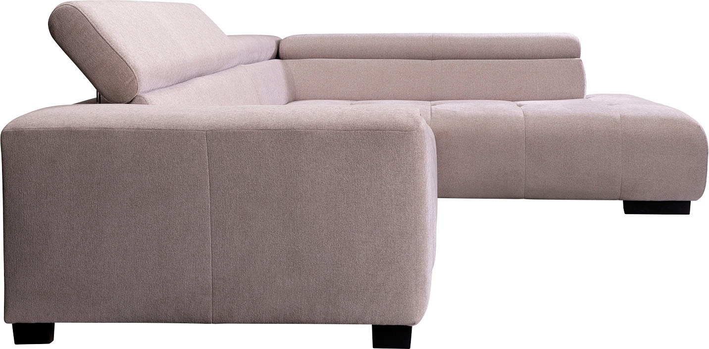 exxpo - sofa fashion Ecksofa, mit 3 verstellbaren Kopfstützen, wahlweise  mit Bettfunktion und Kissen bestellen | BAUR