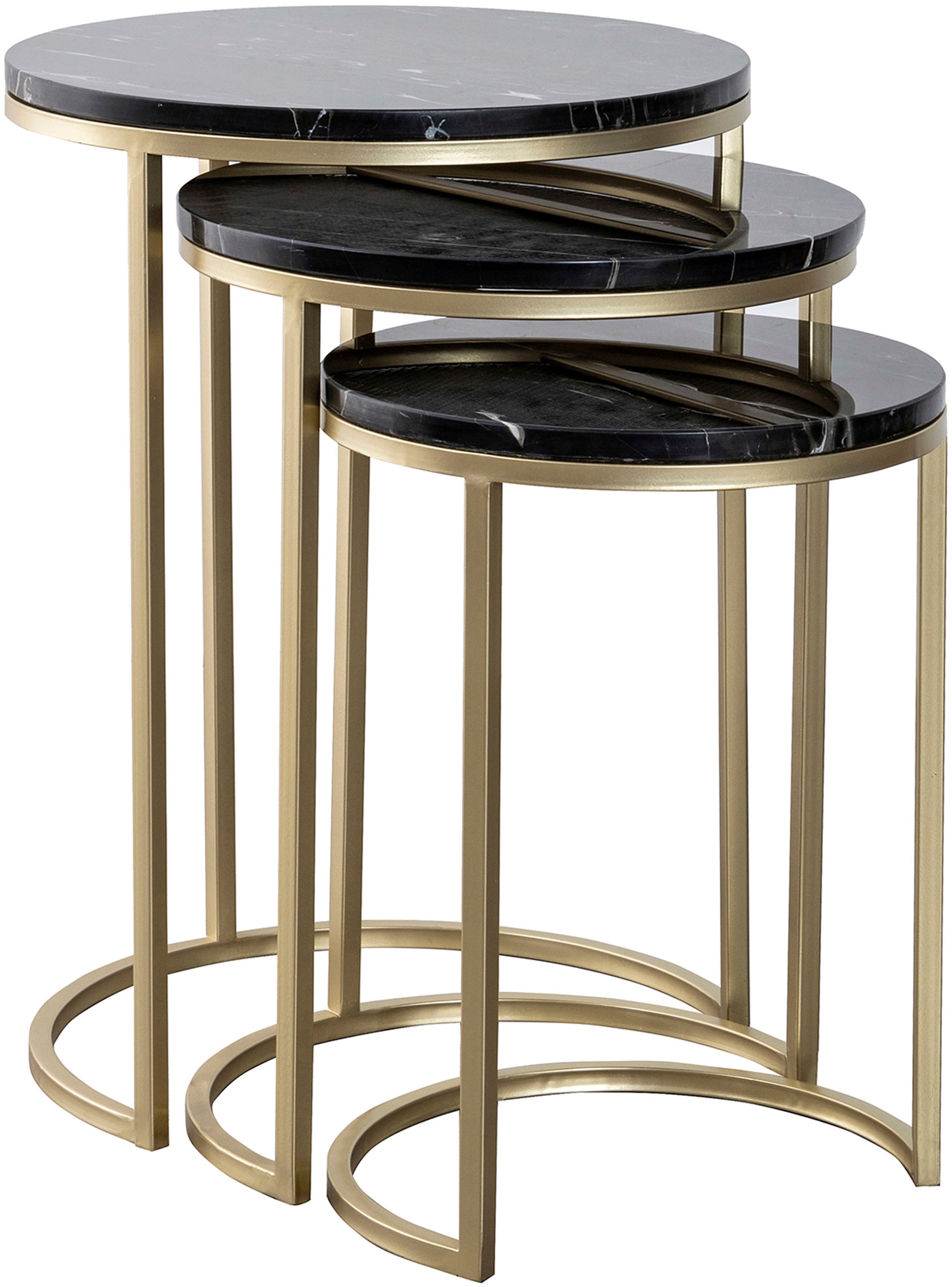 Kayoom Beistelltisch »Tria 125 3er-Set, faszinierend und auflockernd«, (Set, 3 St.), Beistelltisch-Set, zeitloses Design, hochwertige Verarbeitung