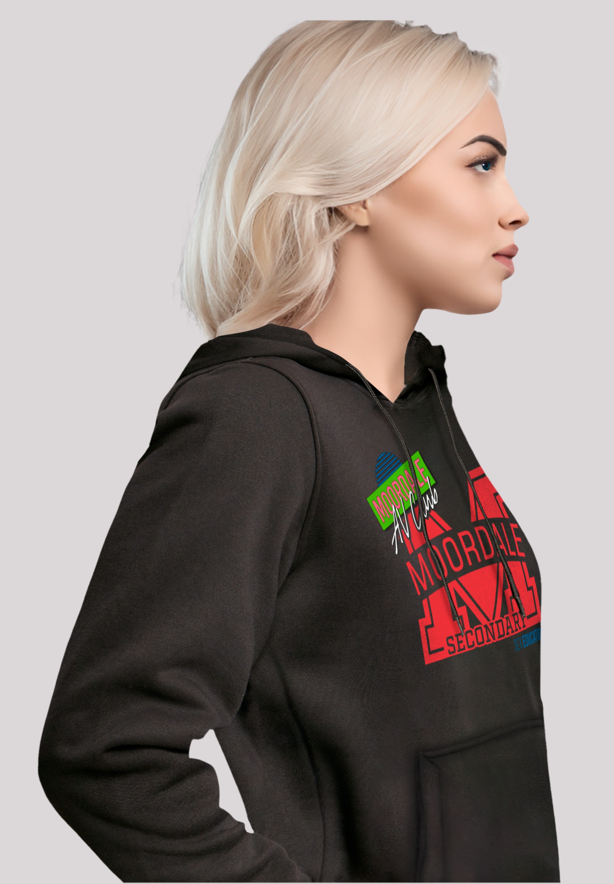 F4NT4STIC Kapuzenpullover »Sex Education Moordale M Collage Netflix TV Series«, Premium Qualität