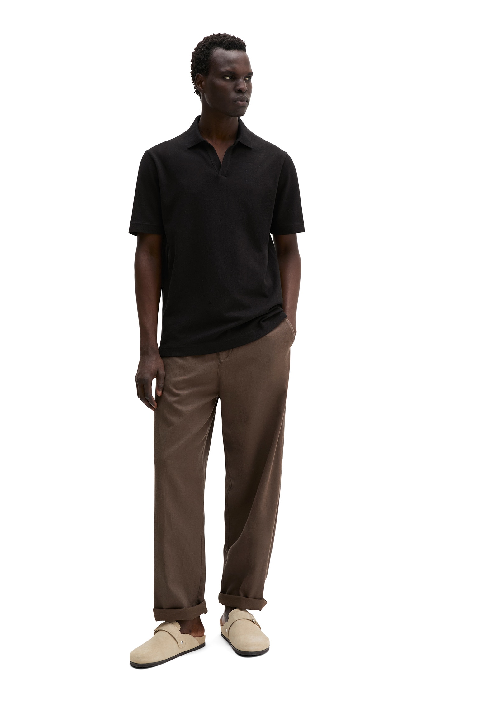 Marc O'Polo Poloshirt »aus Baumwoll-Leinen-Mix«