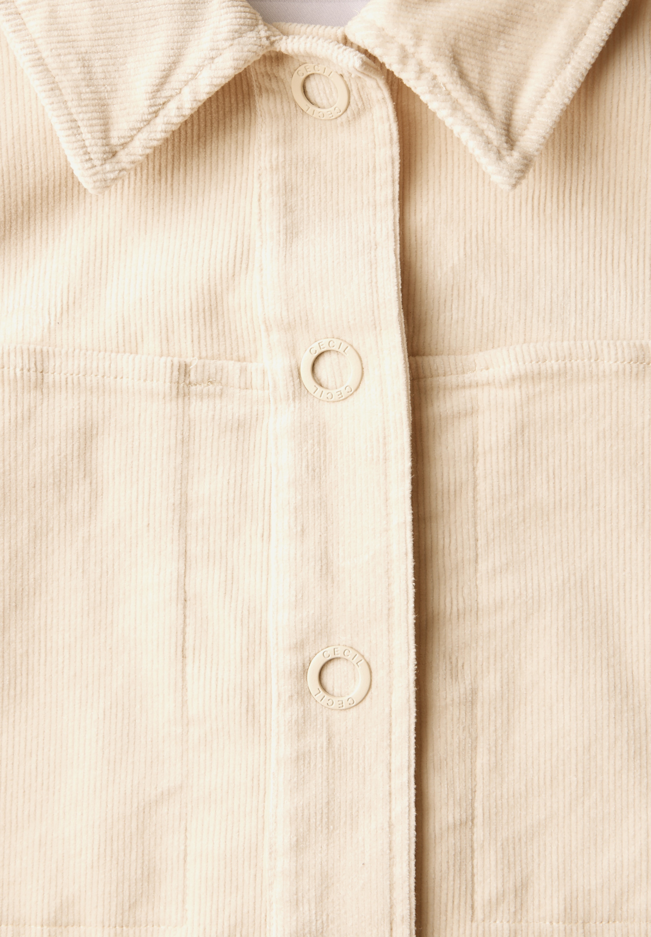 Cecil Cordjacke, ohne Kapuze, aus Baumwolle mit Stretchanteil