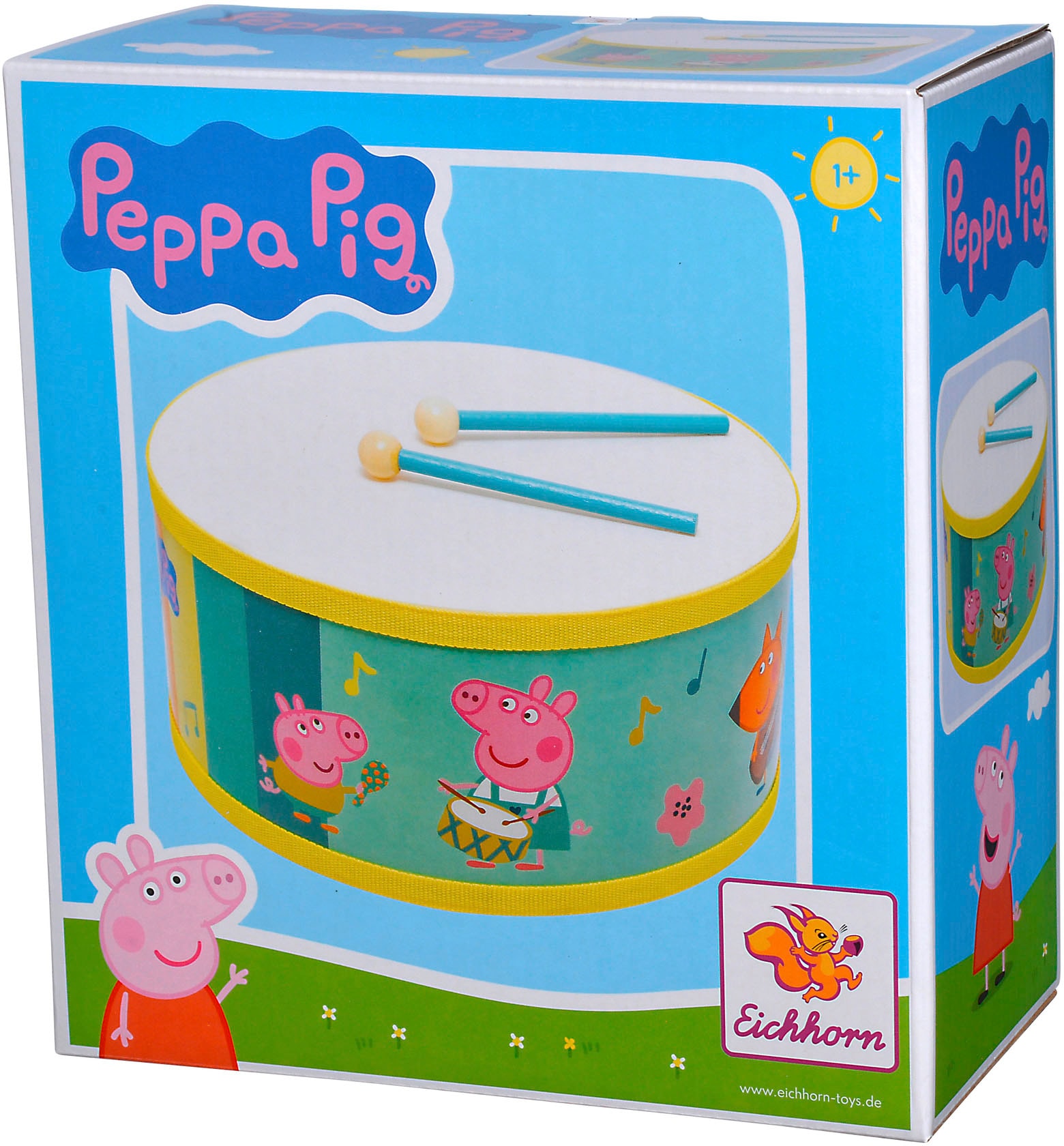 Eichhorn Spielzeug-Musikinstrument »Peppa Pig Trommel 20cm«