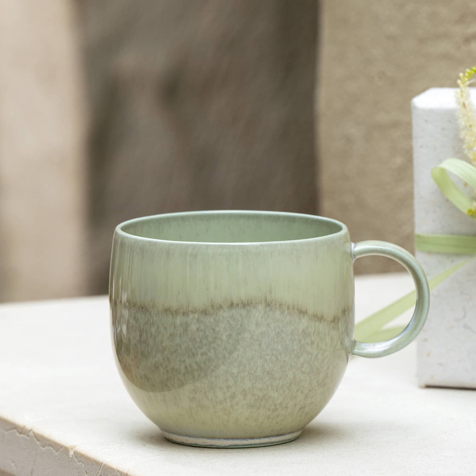 like. by Villeroy & Boch Becher »Henkelbecher Perlemor Alga 290 ml 6er Set grün«