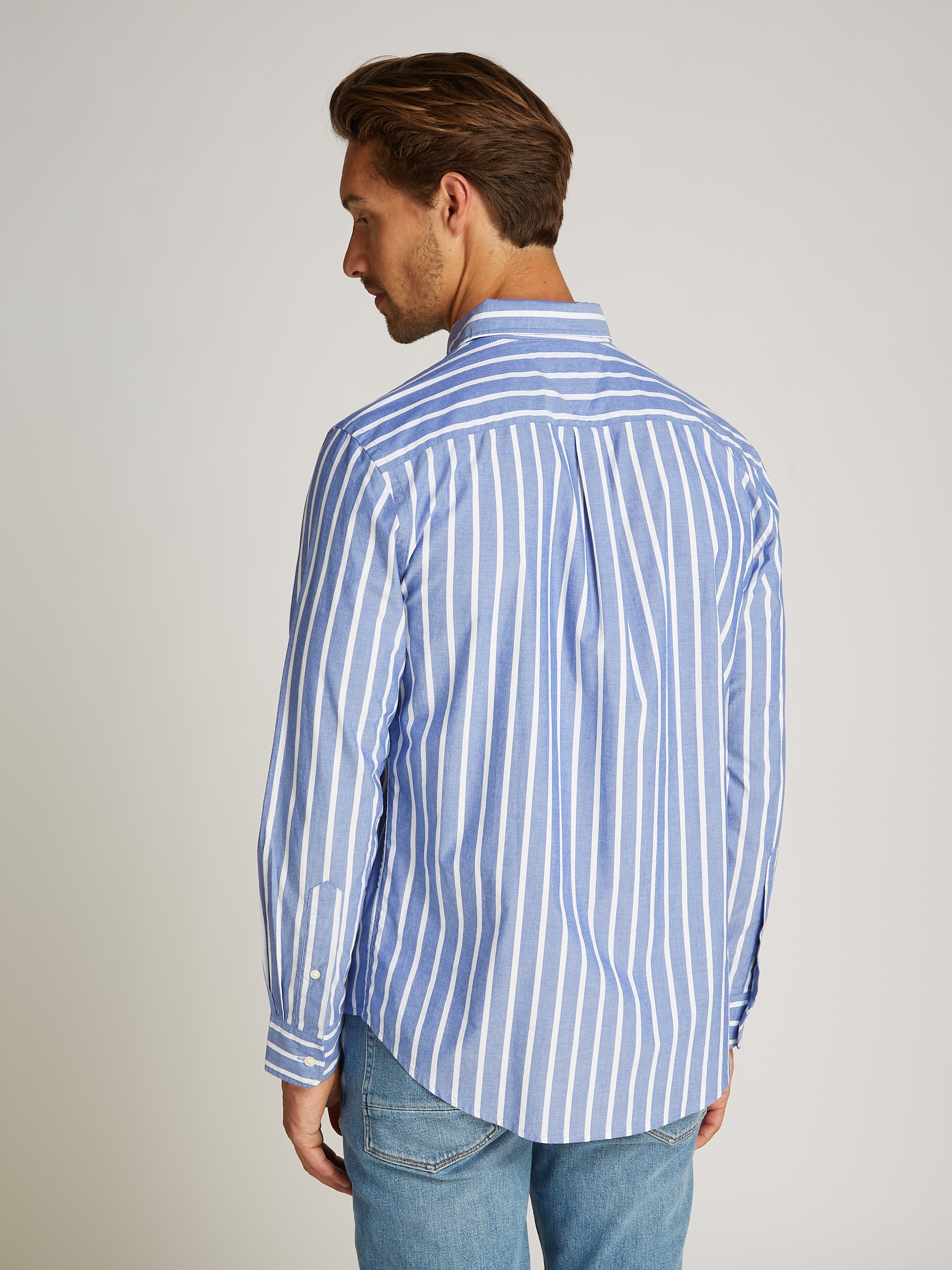 Tommy Hilfiger Businesshemd "FLEX POPLIN NAUTICAL STP SHIRT" günstig online kaufen