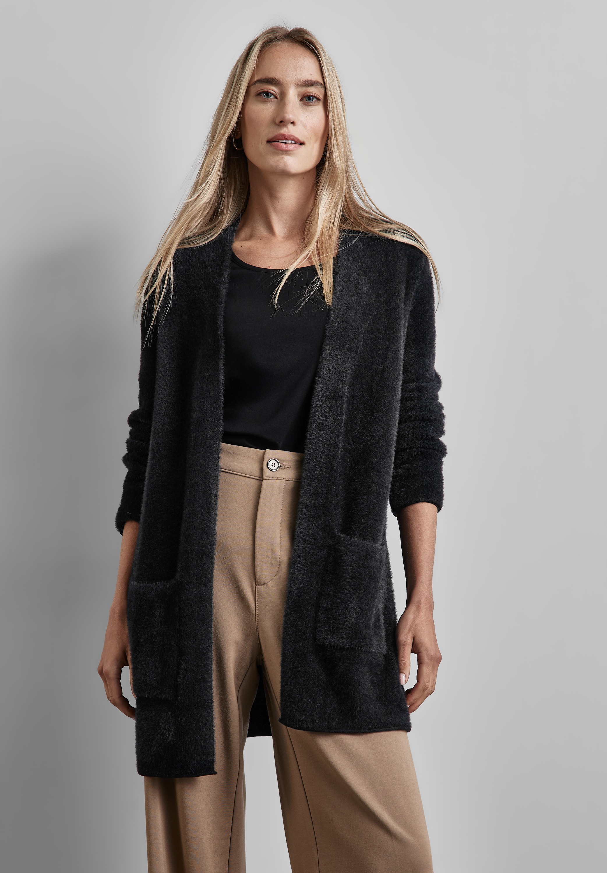 STREET ONE Cardigan, aus softem Materialmix