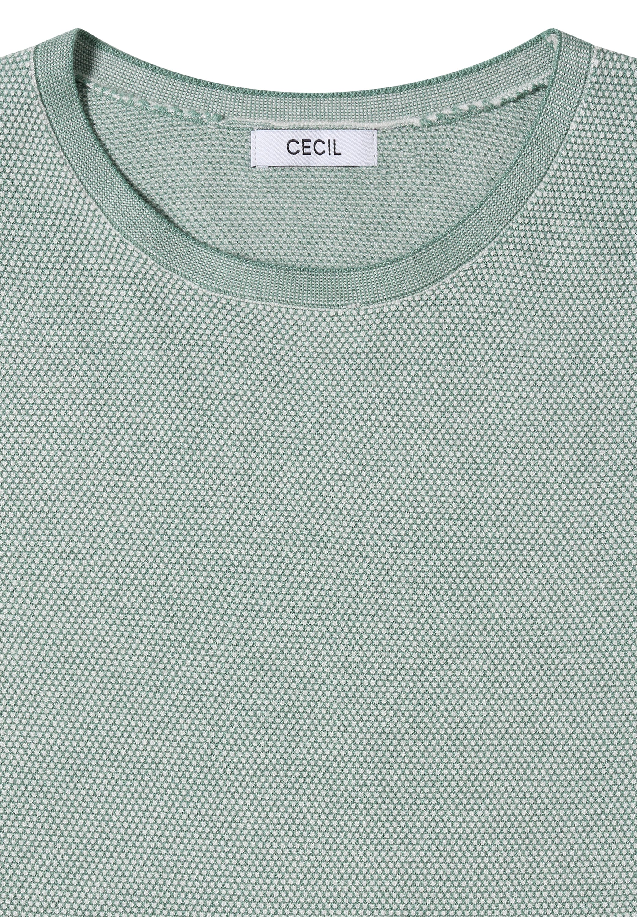 Cecil Strickpullover mit Materialmix