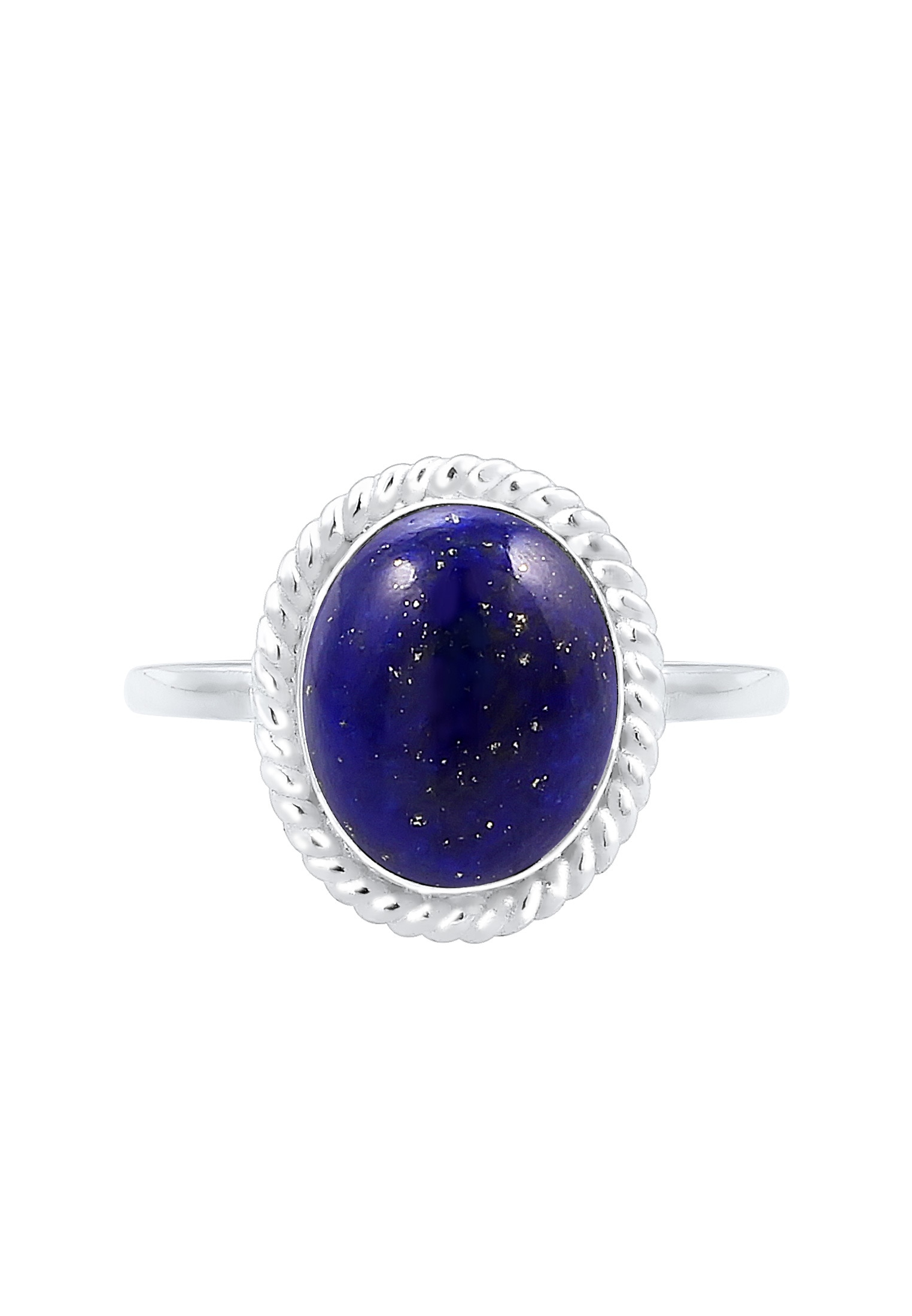 Elli Premium Fingerring »Cocktailring Lapis Lazuli Edelstein 925er Silber«