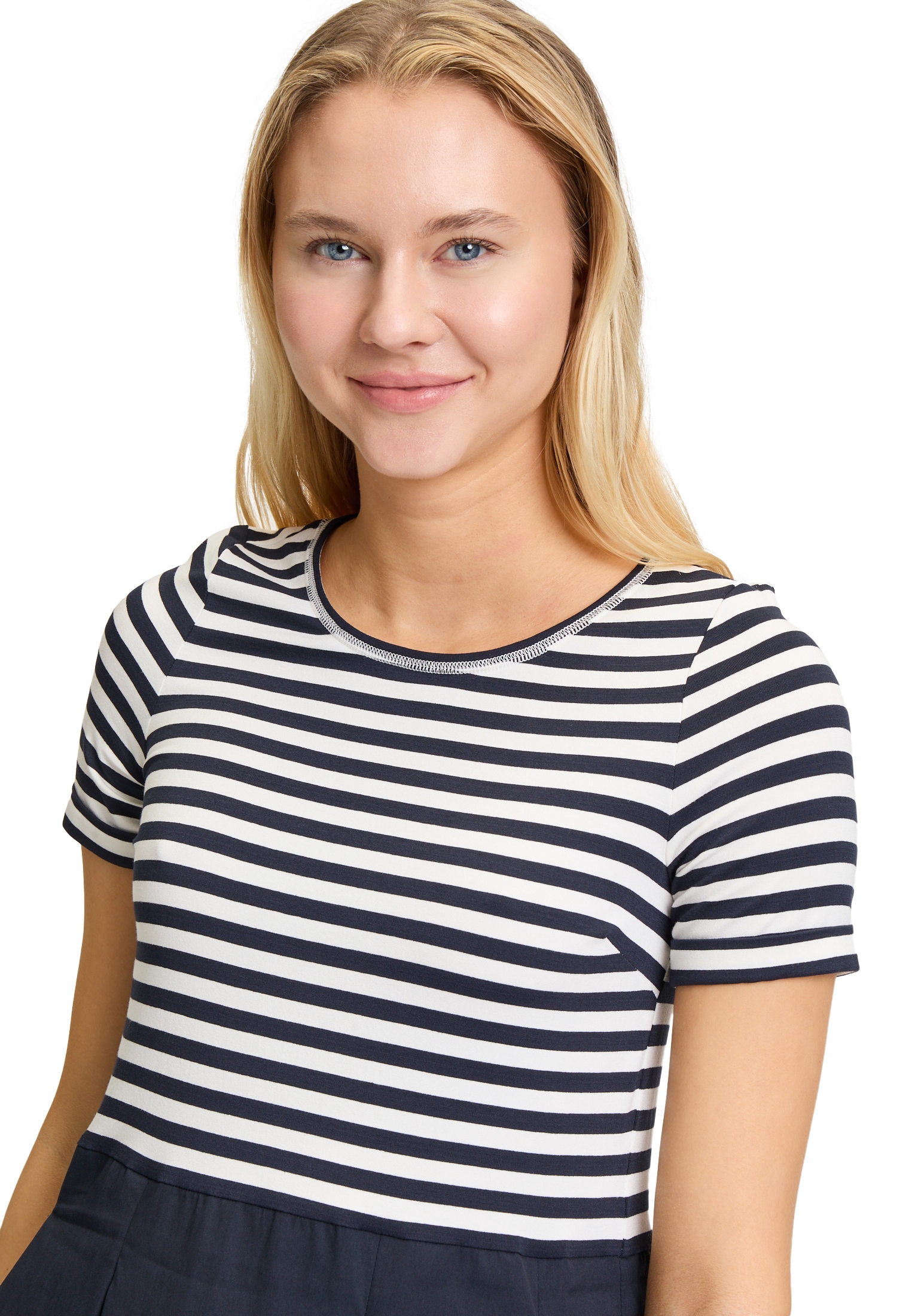 Vera Mont Sommerkleid »Vera Mont Damen Sommerkleid mit Kellerfalten«, Materialmix