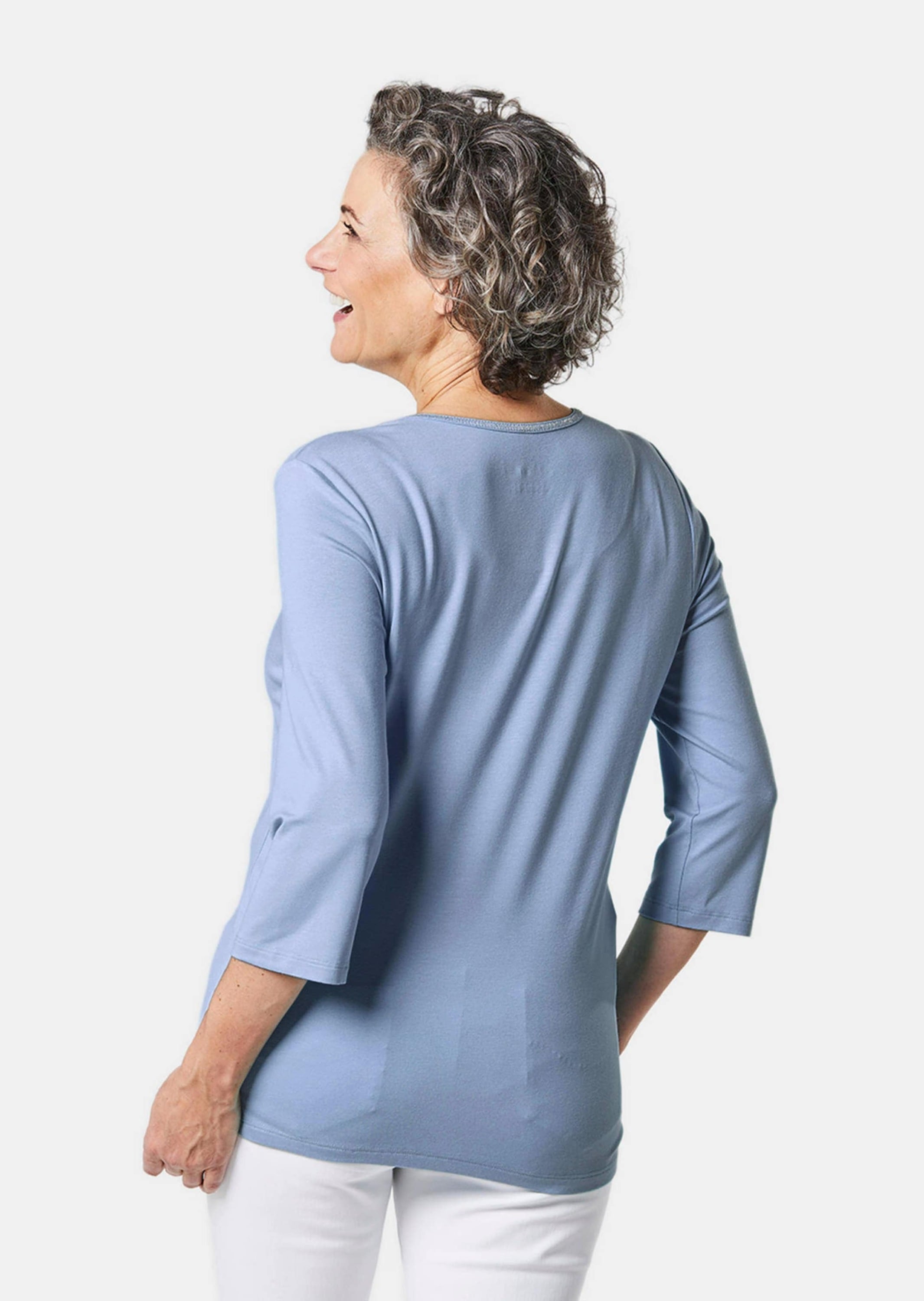GOLDNER 3/4-Arm-Shirt »3/4-Arm-Shirt Trageangenehmes Viskoseshirt mit Elasthan«