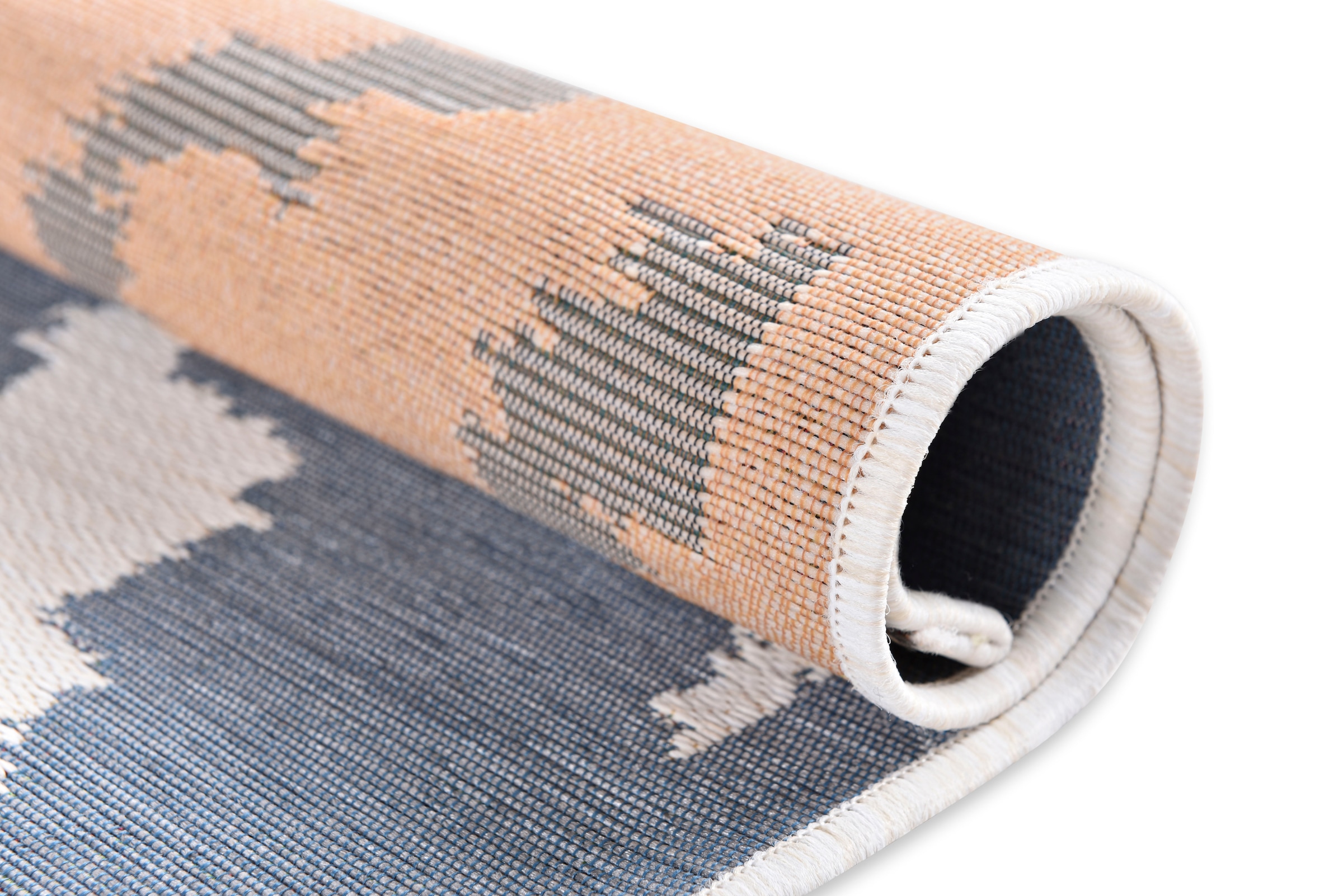 TOM TAILOR HOME Teppich »Garden Pattern«, rechteckig, 3 mm Höhe, Flachgewebe, modernes Rauten Design, In- und Outdoor geeignet