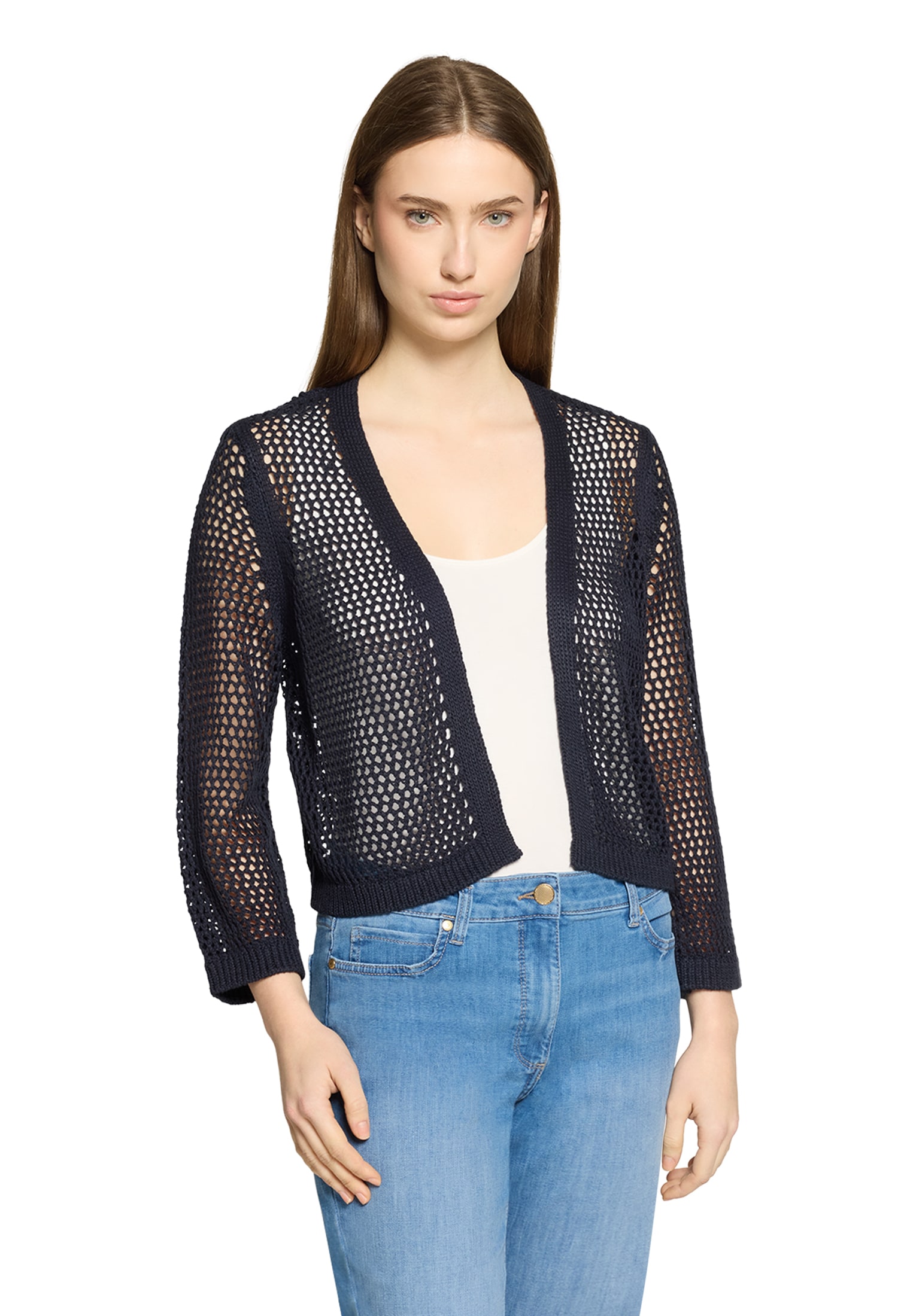 Betty Barclay Strickjacke »Damen mit Lochmuster« 1 tlg.