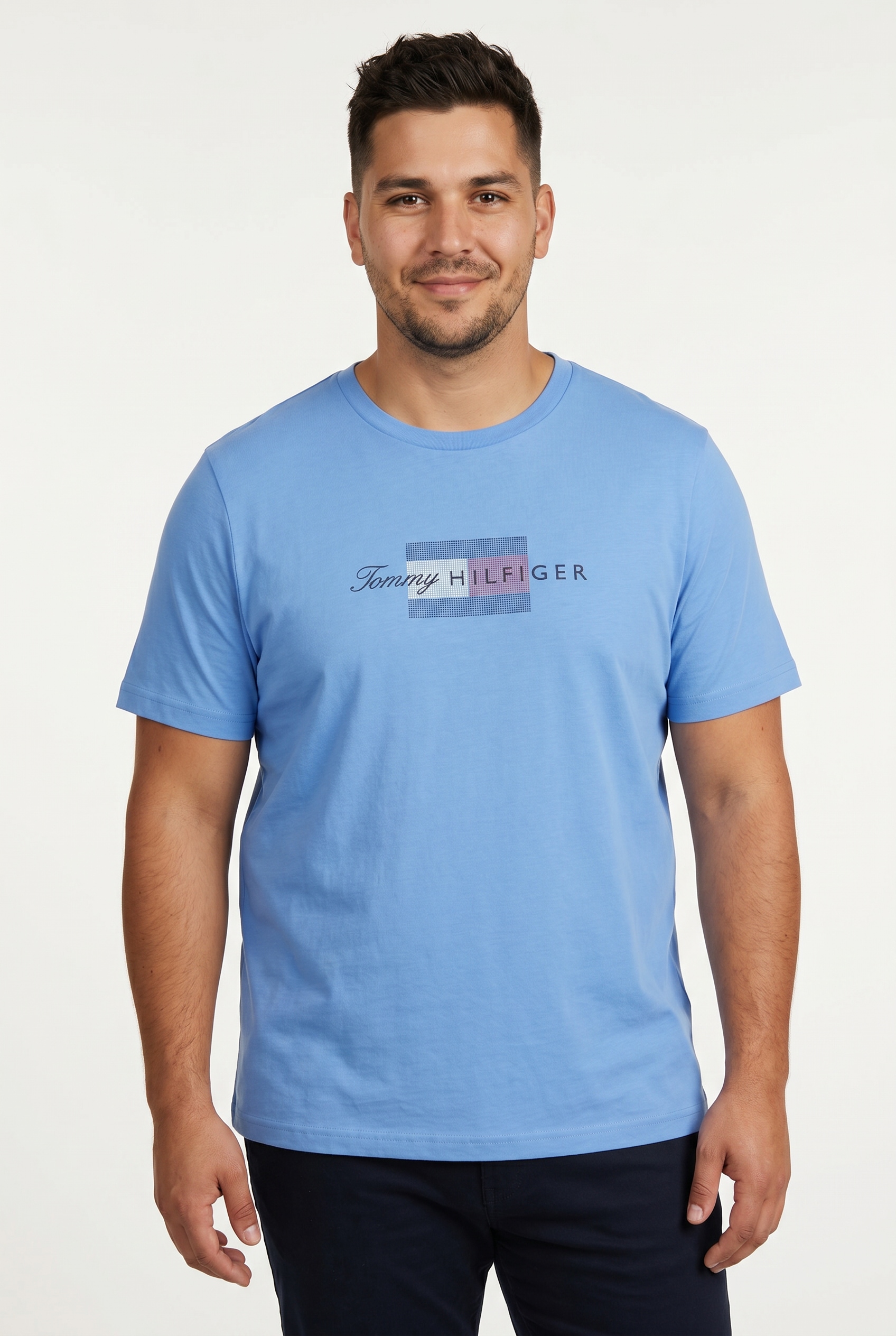 Tommy Hilfiger Big & Tall T-Shirt aus Jersey mit Flag-Grafik, Große Größen