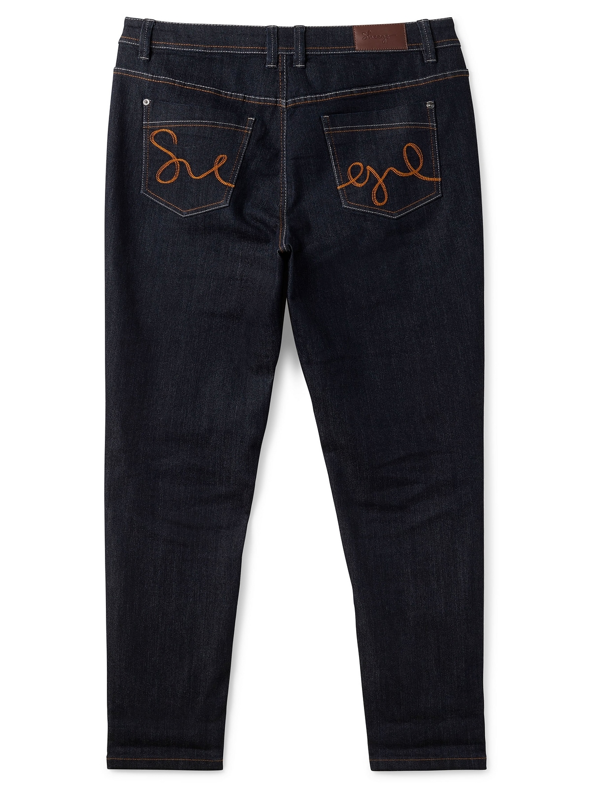 Sheego Stretch-Jeans »Große Größen«, »Die Schmale« mit zweifarbigen Kontrastnähten
