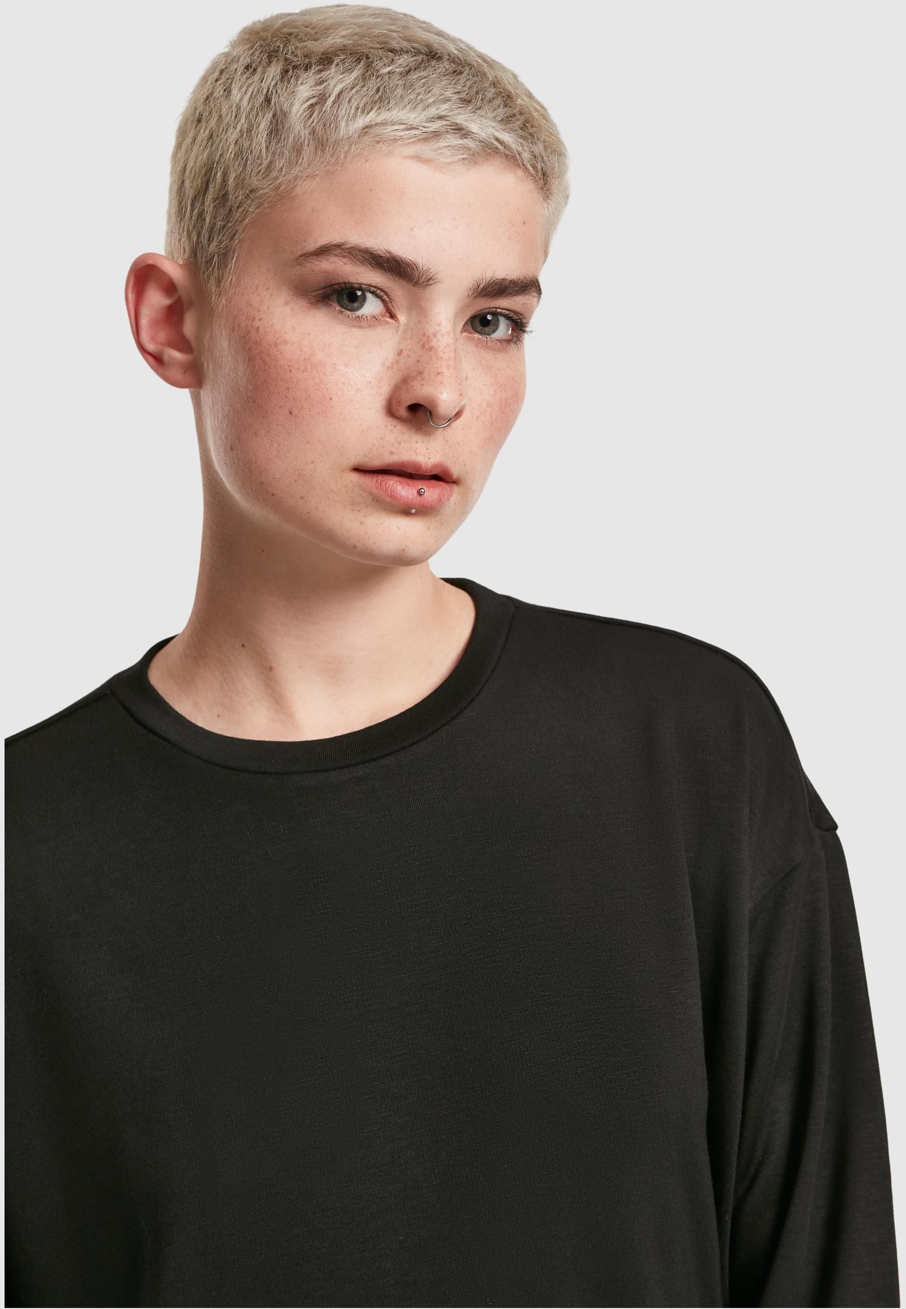 URBAN CLASSICS Shirtkleid »Urban Classics Damen Ladies Modal Terry Crew Dress«, (1 tlg.)