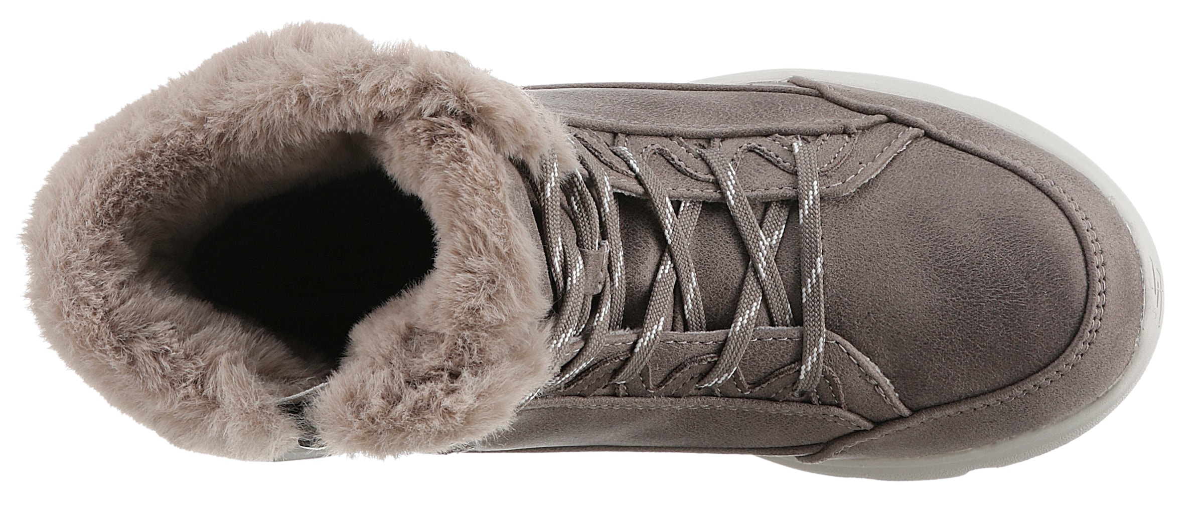 Skechers Winterboots »GLACIAL ULTRA-COZYLY«, Winterschuh, Snowboots, Schnürstiefel mit weichem Fellimitatbesatz