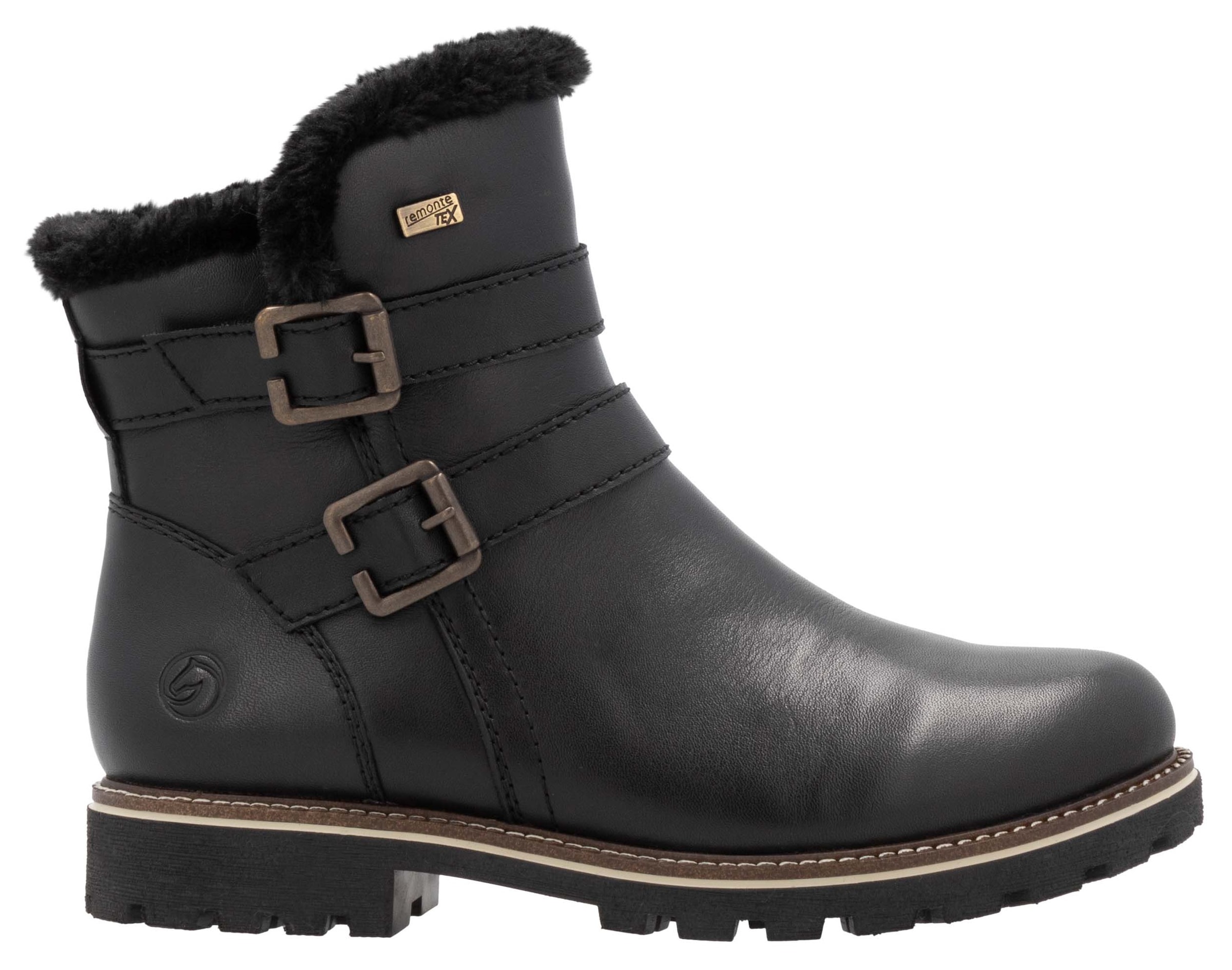 Winterboots, Blockabsatz, Winterstiefelette, Outdorrschuh mit TEX-Membran