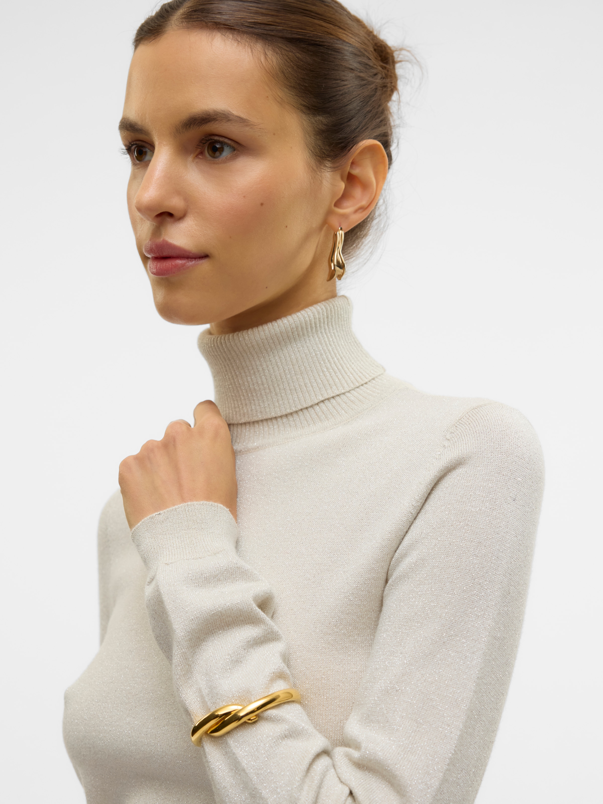 Vero Moda Rollkragenpullover »VMHAPPYSHINE LS ROLLNECK PULLOVER BOO«