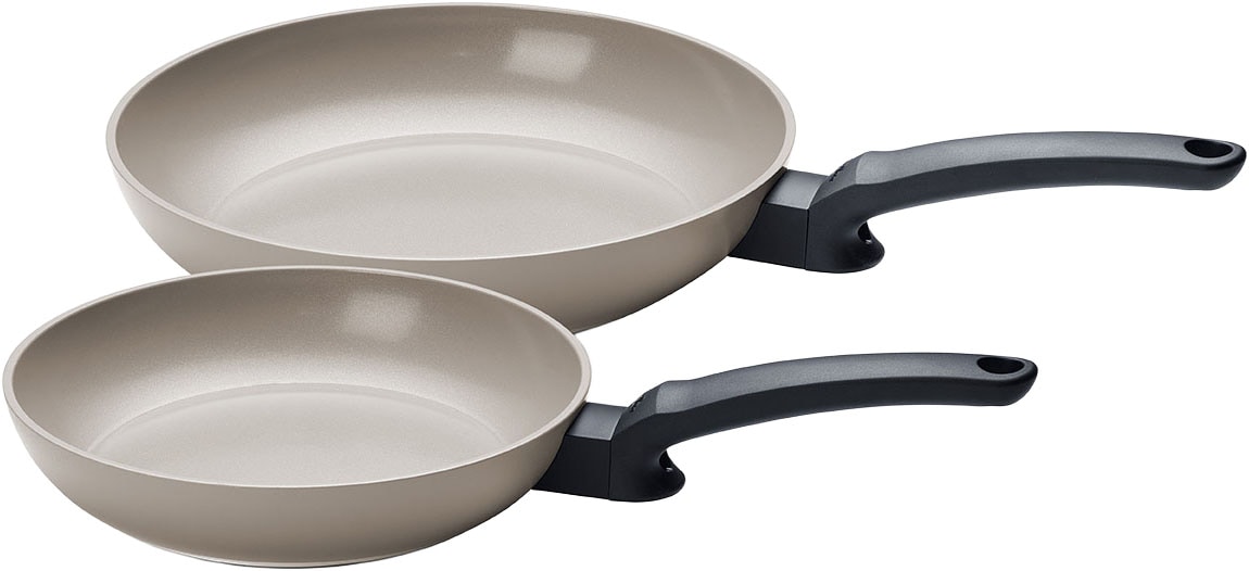 Fissler Pfannen-Set "Ceratal Evo Classic" Aluminium Set, 1x Bratpfanne 24 cm + 1x Bratpfanne 28 cm, 2-teiliges Keramikpfannen-Set