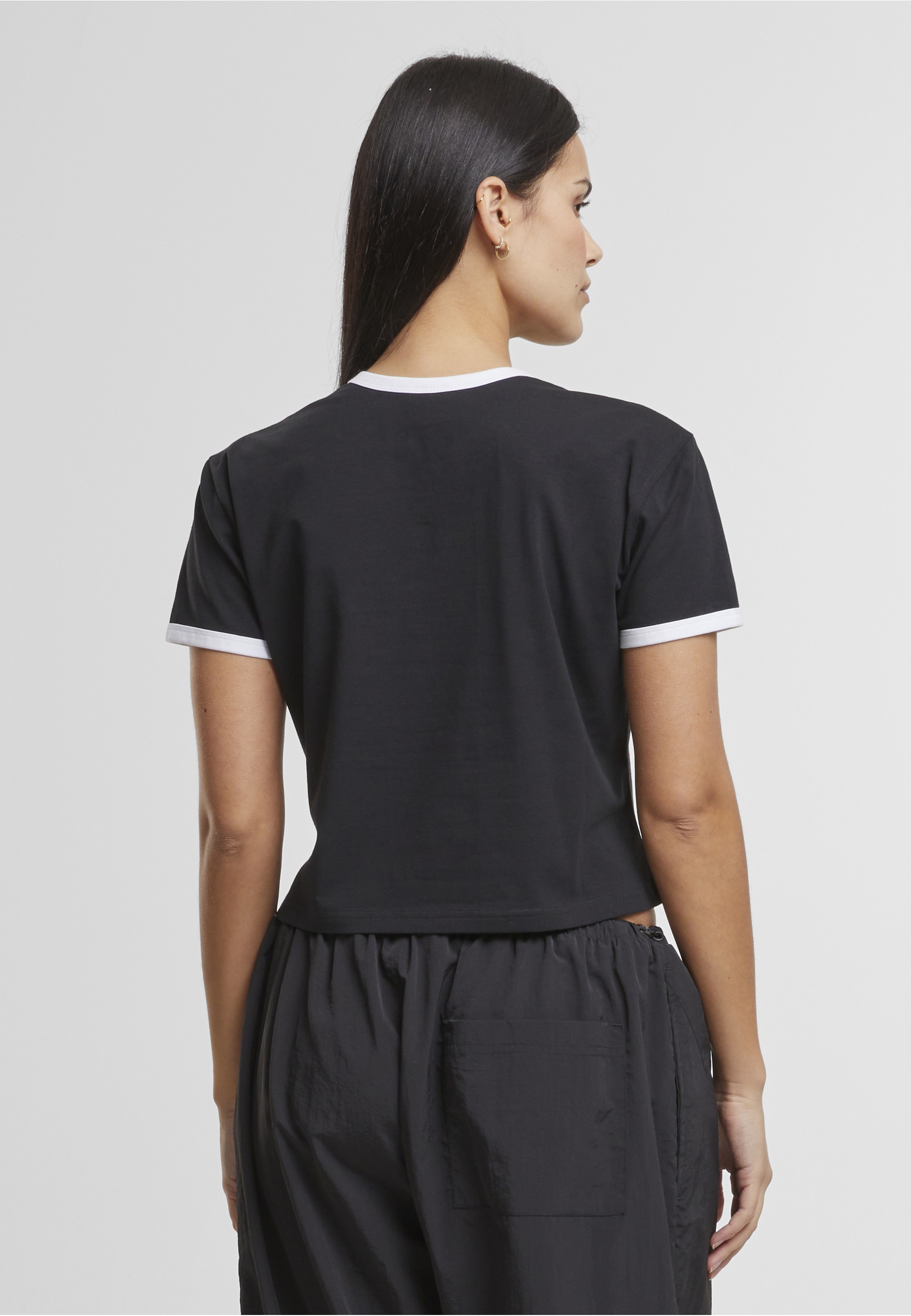 URBAN CLASSICS T-Shirt »Urban Classics Ladies Contrast Retro T-Shirt« 1