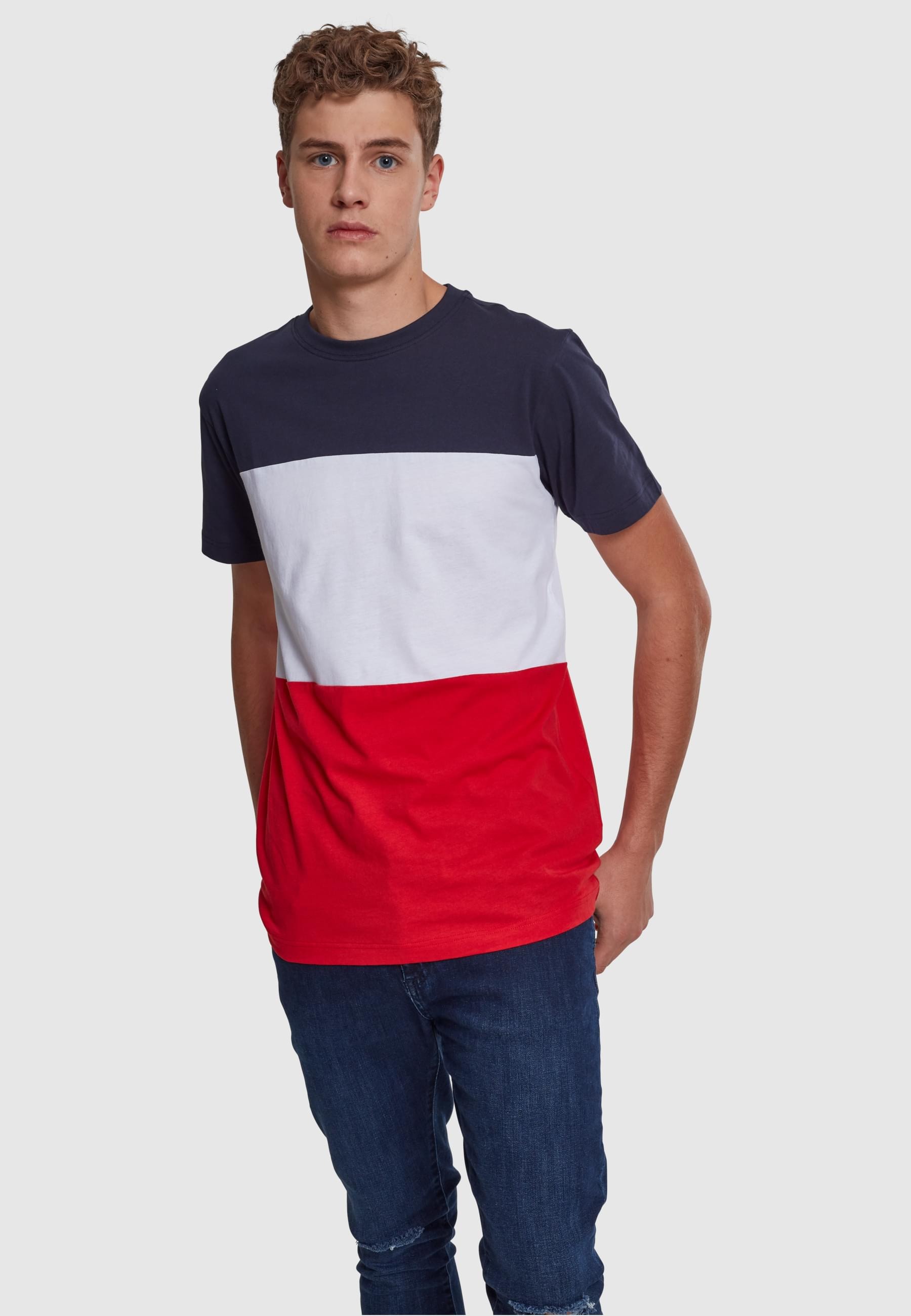URBAN CLASSICS T-Shirt »Urban Classics Herren Color Block Tee«, (1 tlg.)