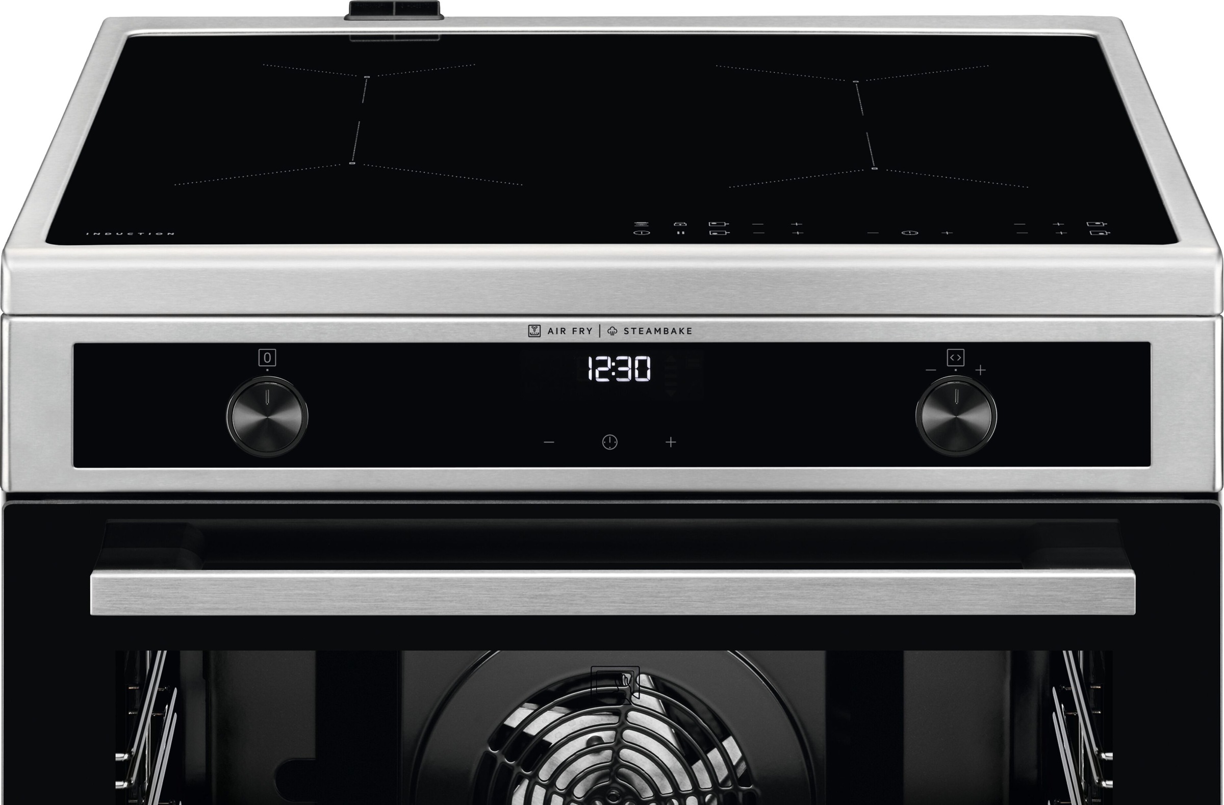 AEG Induktions-Standherd "CIB6643BBM" mit Teleskopauszug nachrüstbar Dampfz günstig online kaufen