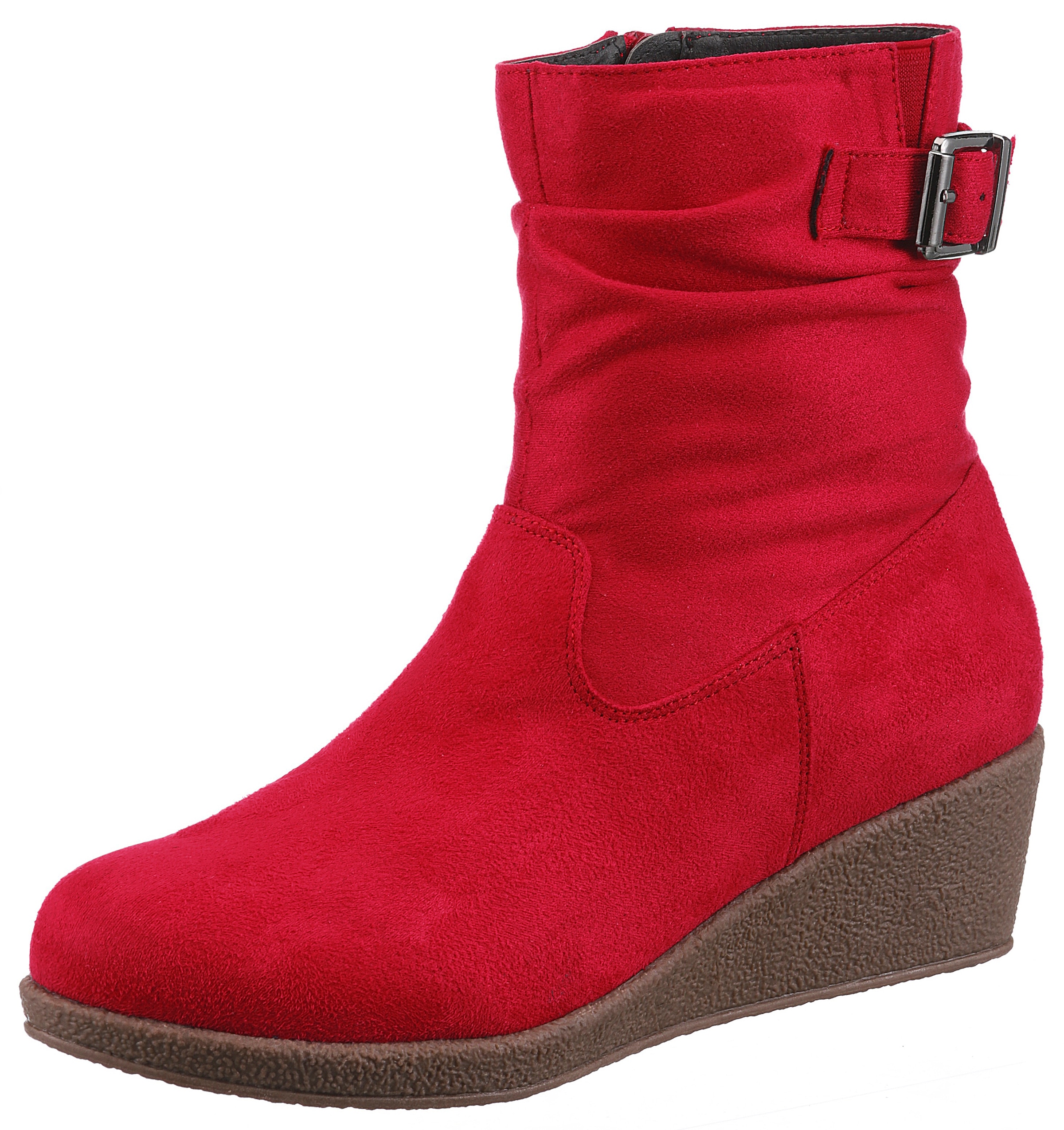 Stiefelette, mit Raffungen am slouchy Schaft