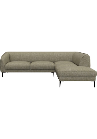 FLEXLUX Ecksofa »Belle« Sitzaufbau aukšta koky...