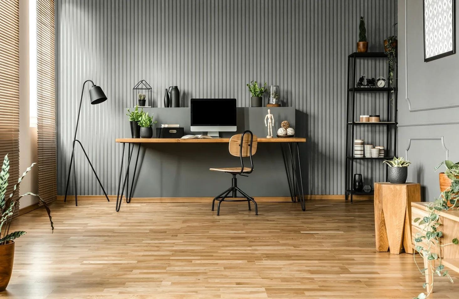 Marburg Vliestapete »Tapete Skandi Timber Wood« uni geprägt moderne Vliestapete für Wohnzimmer Schlafzimmer Küche