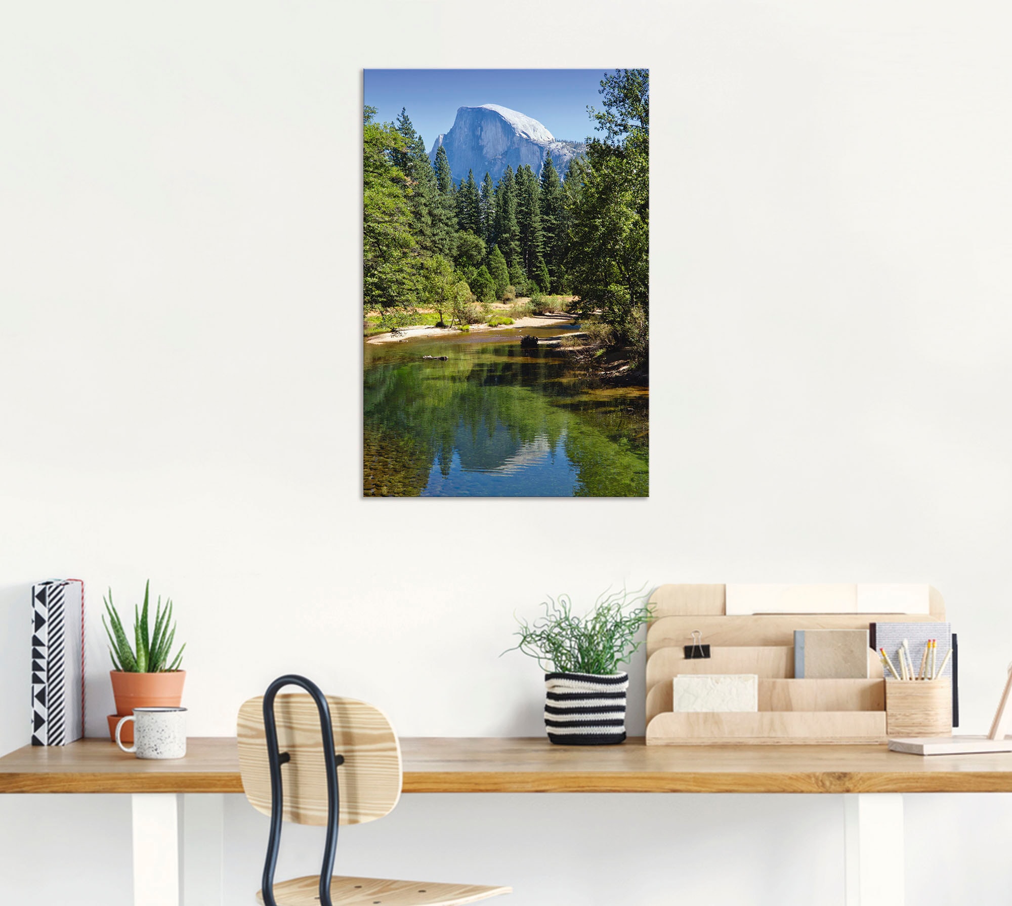 Artland Wandbild "Yosemite Valley Half Dome River of Mercy", Gewässer, (1 S günstig online kaufen