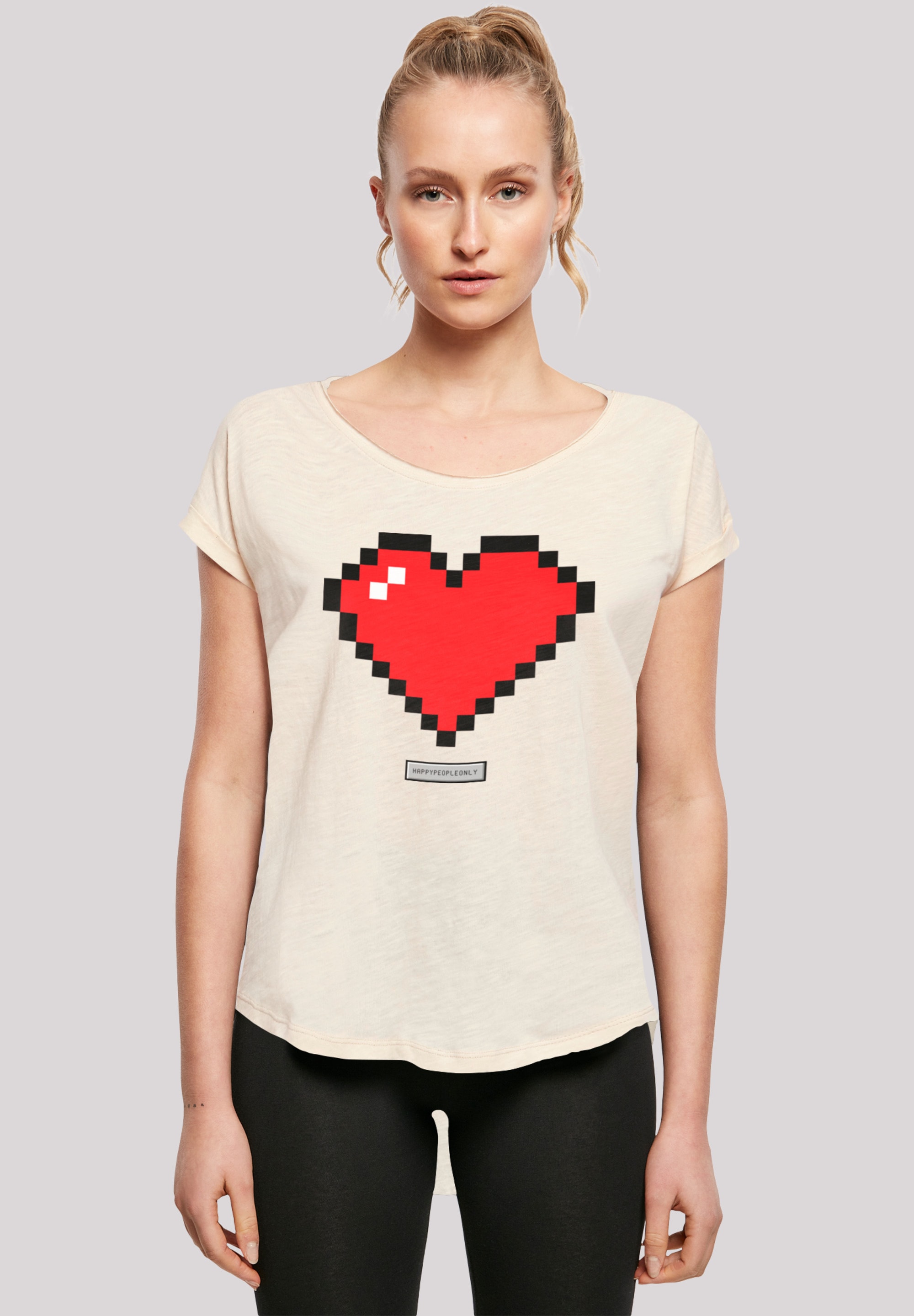 F4NT4STIC | Good Vibes T-Shirt für People«, Herz »Pixel Happy kaufen Print BAUR