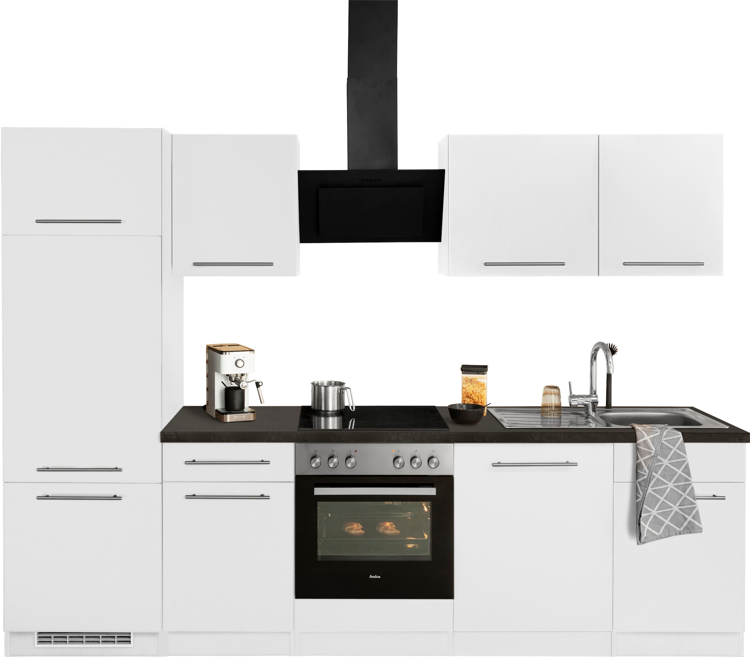 wiho Küchen Küchenzeile »Unna«, ohne E-Geräte, Breite 280 cm