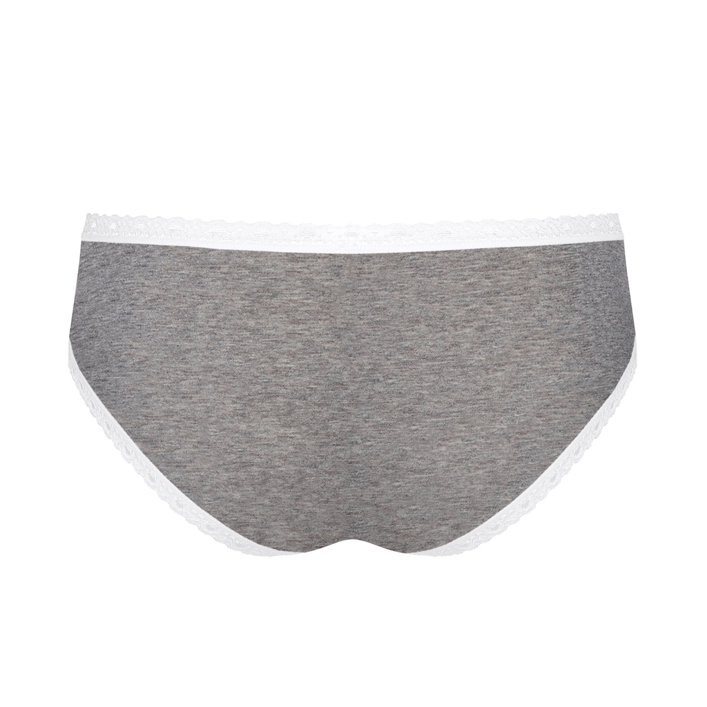 sloggi Panty »24/7 Weekend Hipster C3P«, (Packung, 3 St.), mit zarter Spitzeneinfassung