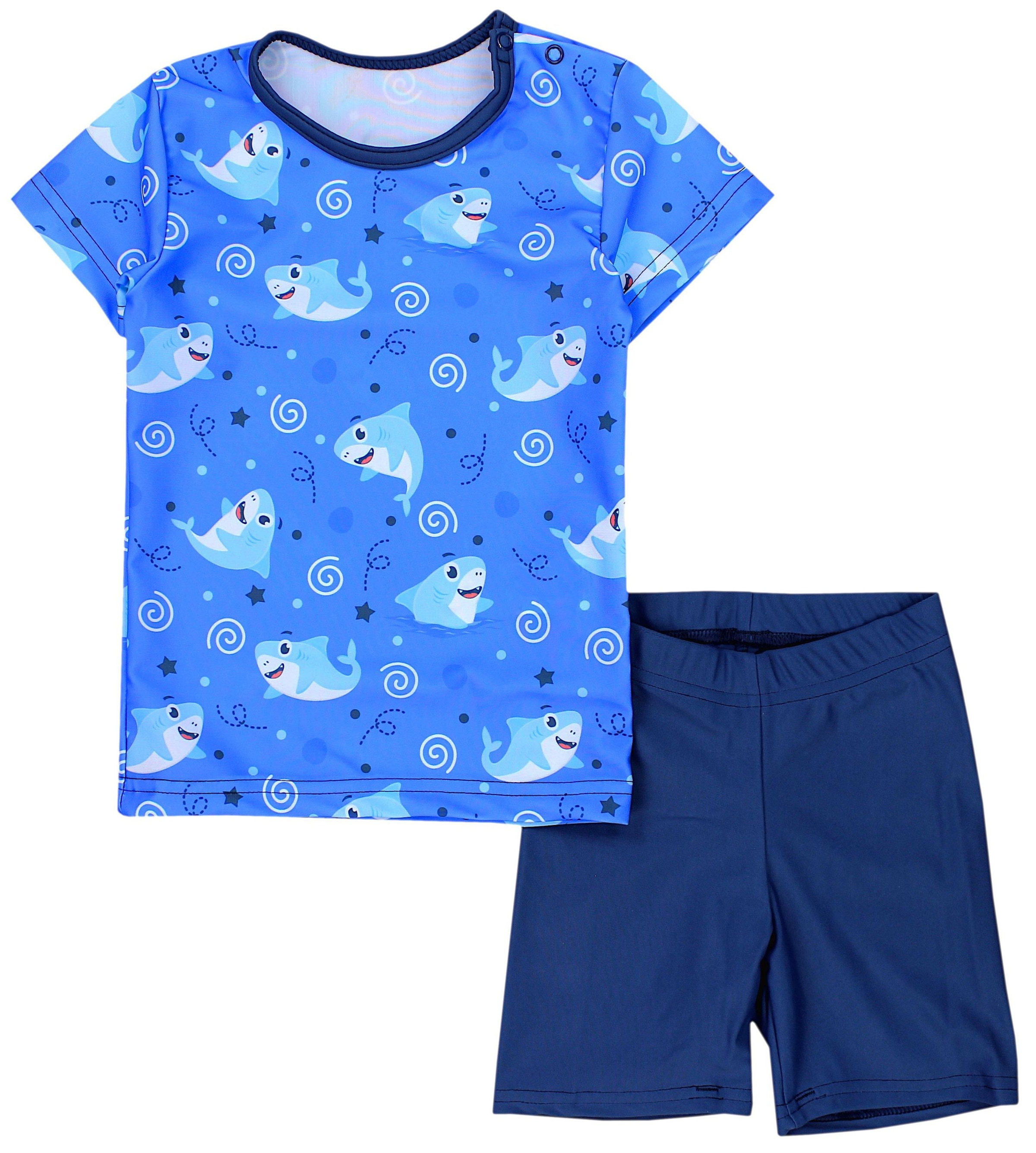 AQUARTI Badeanzug »Badehose Baby Jungen Bade-Set Zweiteiliger Badeanzug T-Shirt Hose«