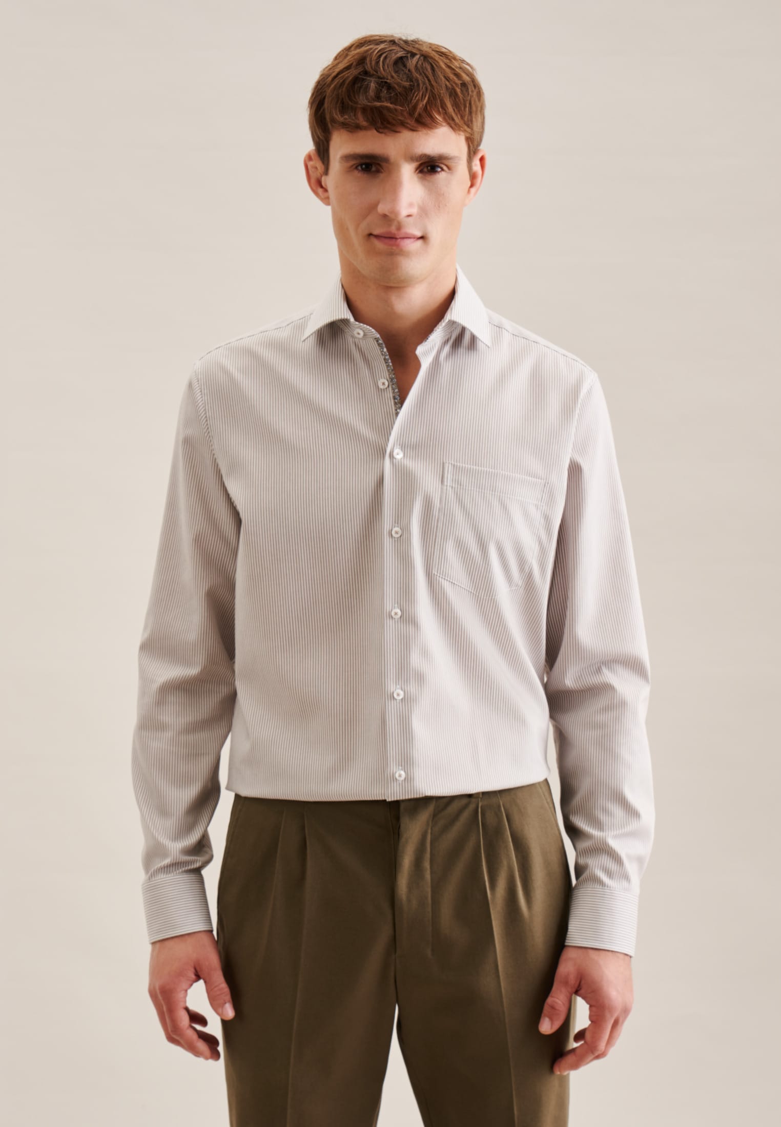 seidensticker Businesshemd "Regular" Regular 1/1 Kentkragen Streifen günstig online kaufen