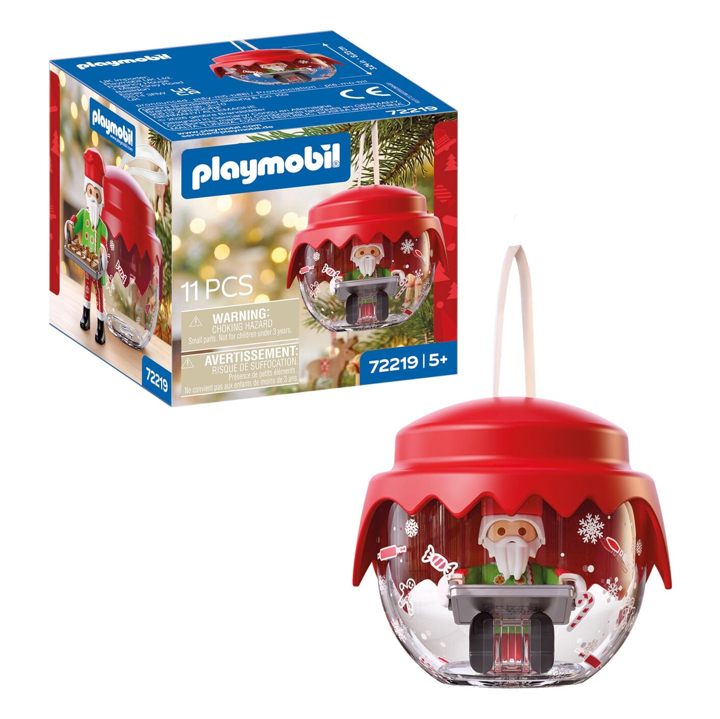 Playmobil® Konstruktions-Spielset »Weihnachtskugel: Bäcker (72219), Christmas«