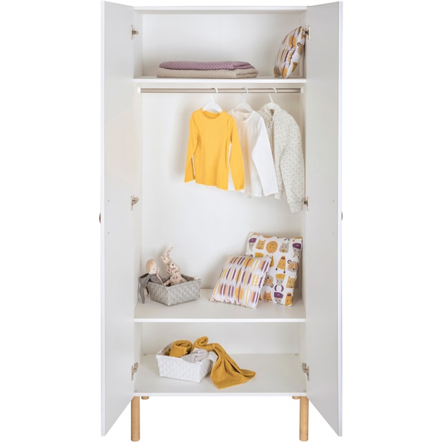 Schardt Babyzimmer-Komplettset »Camiel White«, (Set, 3 St., Kinderbett,  Schrank, Wickelkommode), mit Kinderbett mit Umbauseiten, 2-trg. Schrank und  Wickelkommode kaufen | BAUR