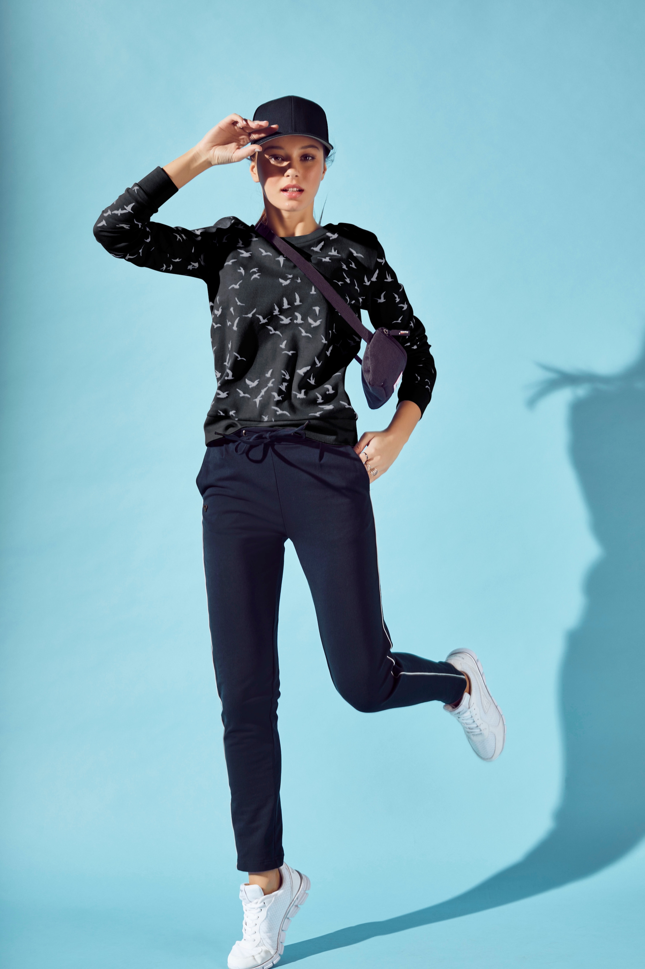 KangaROOS Sweatshirt, für modischem | mit kaufen Minimal-Allover-Print BAUR